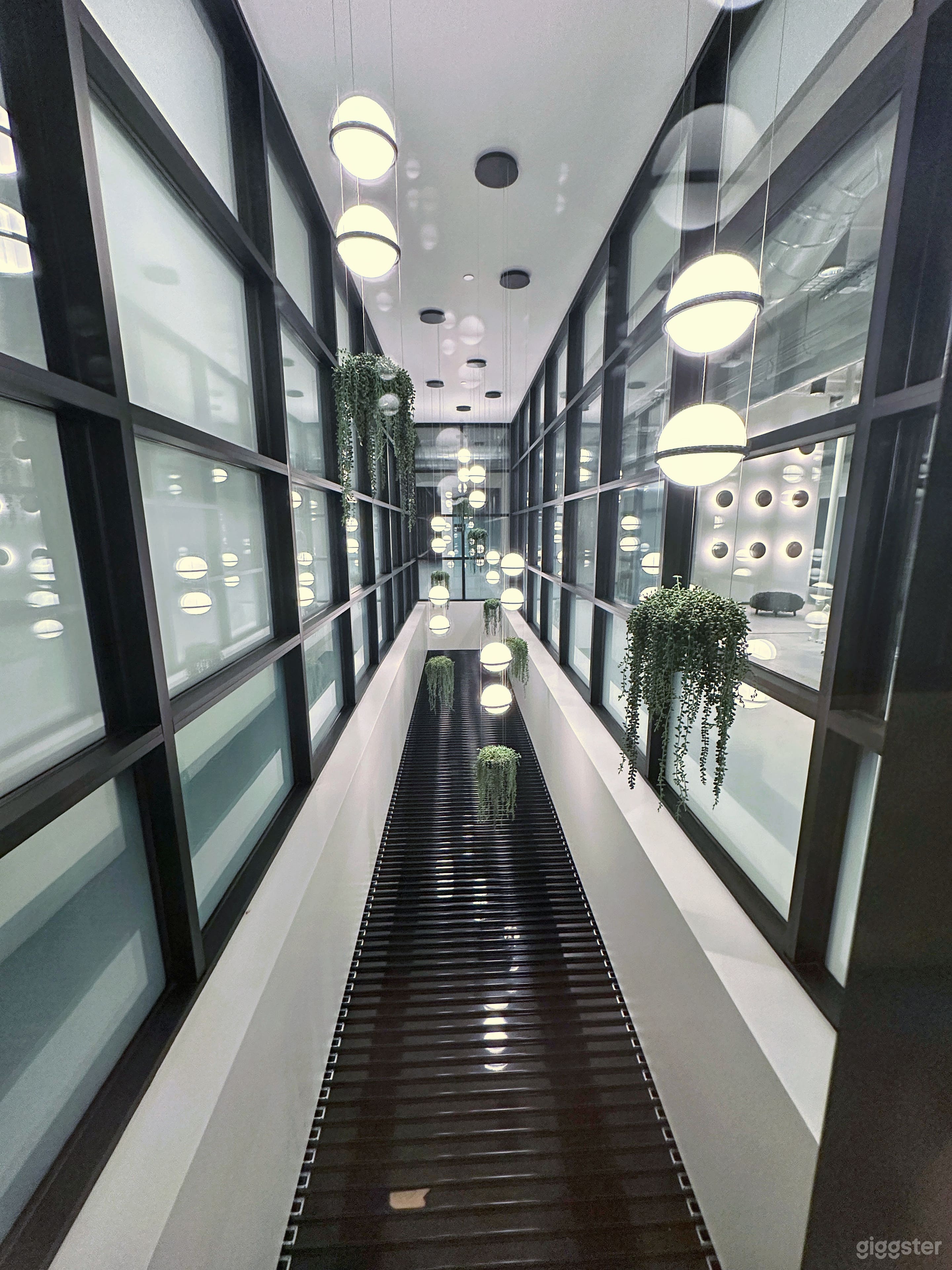 Looking into the atrium. That black panel opens up to the 1st floor.