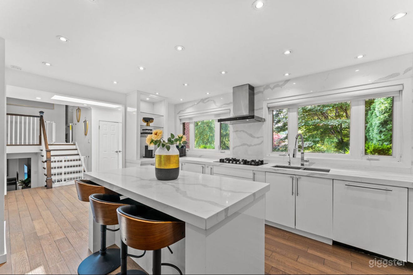 Modern Home with Forest Like Backyard Photo 3