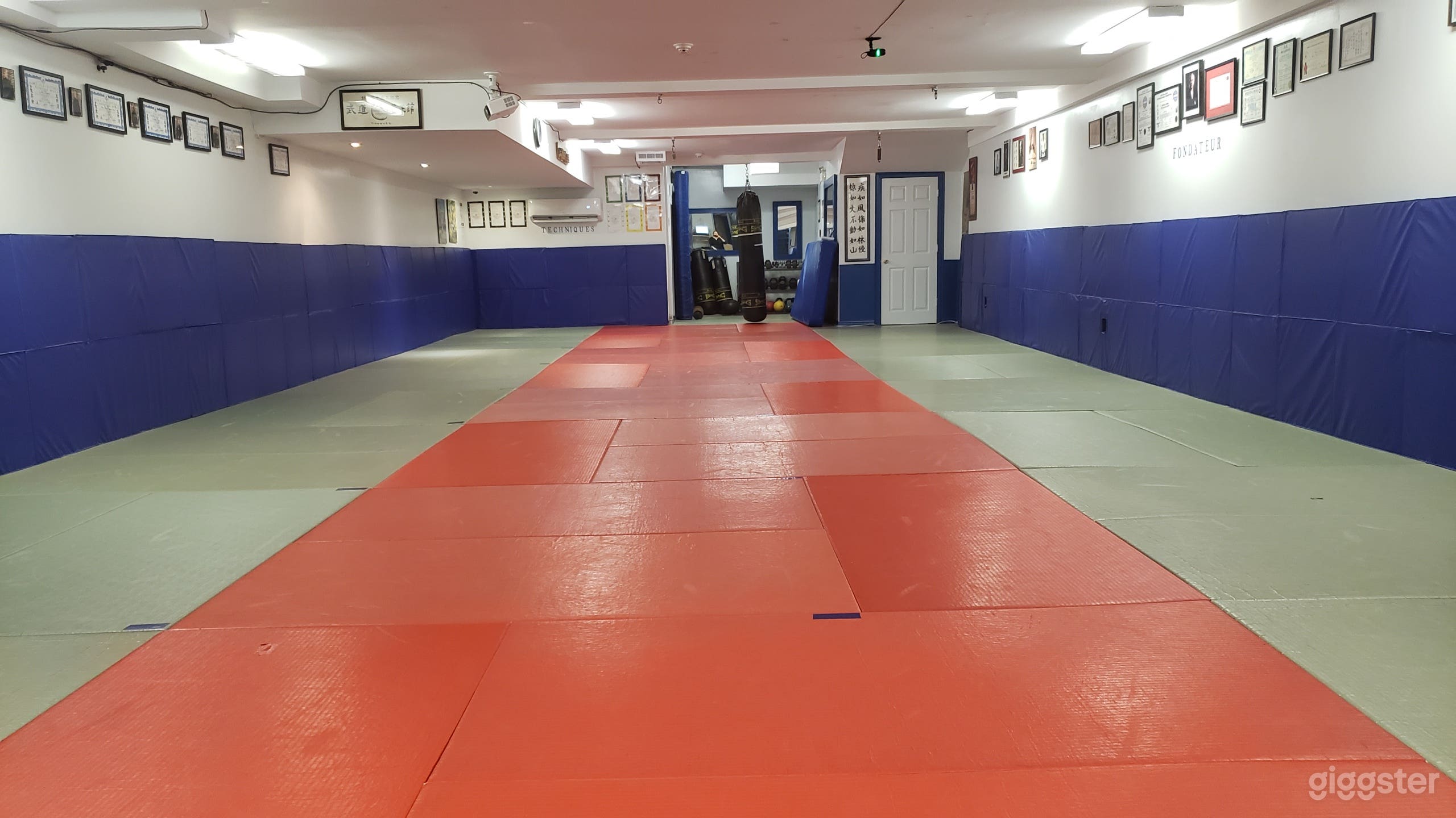 Padded training area