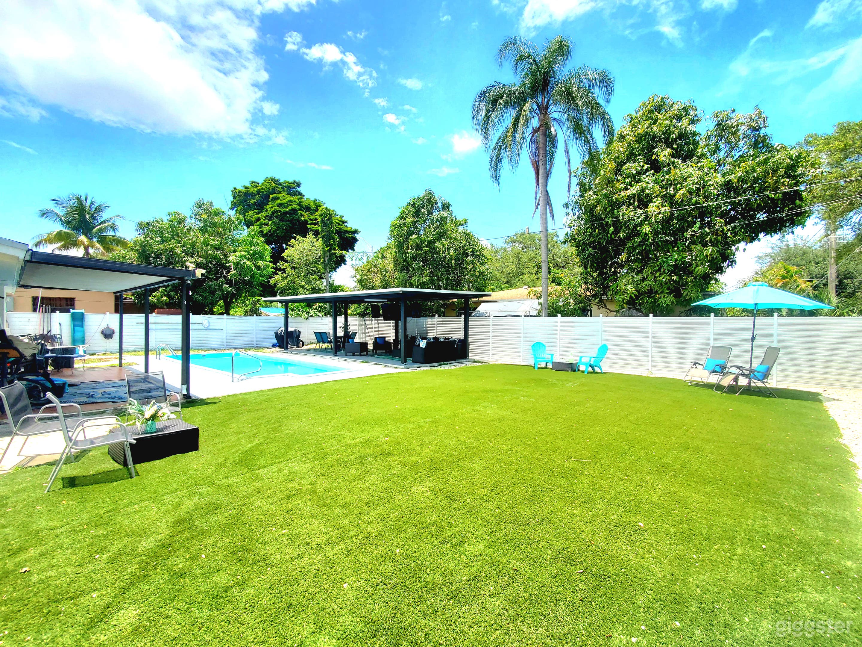 Large backyard 