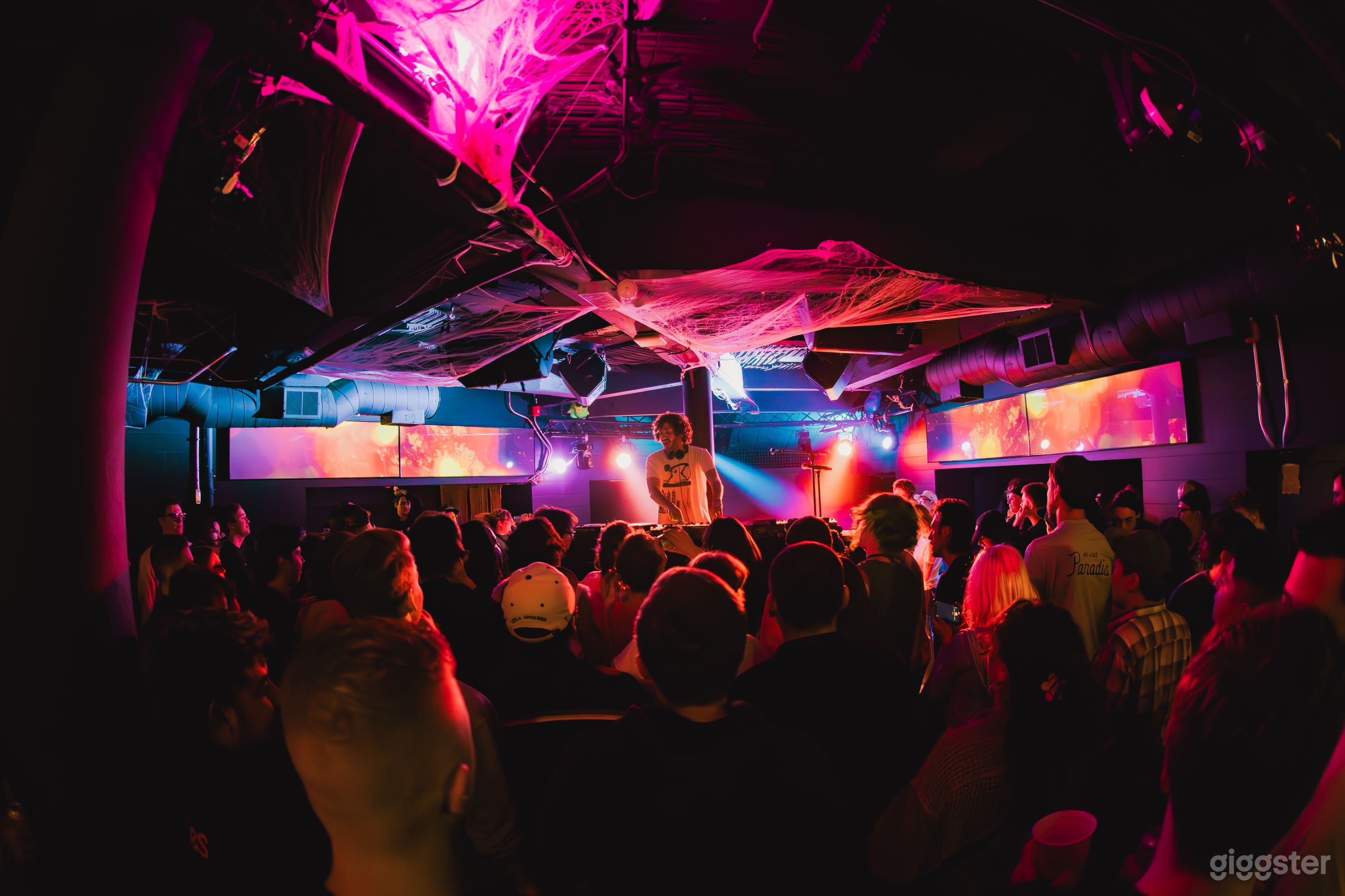 Folks enjoying a DJ set