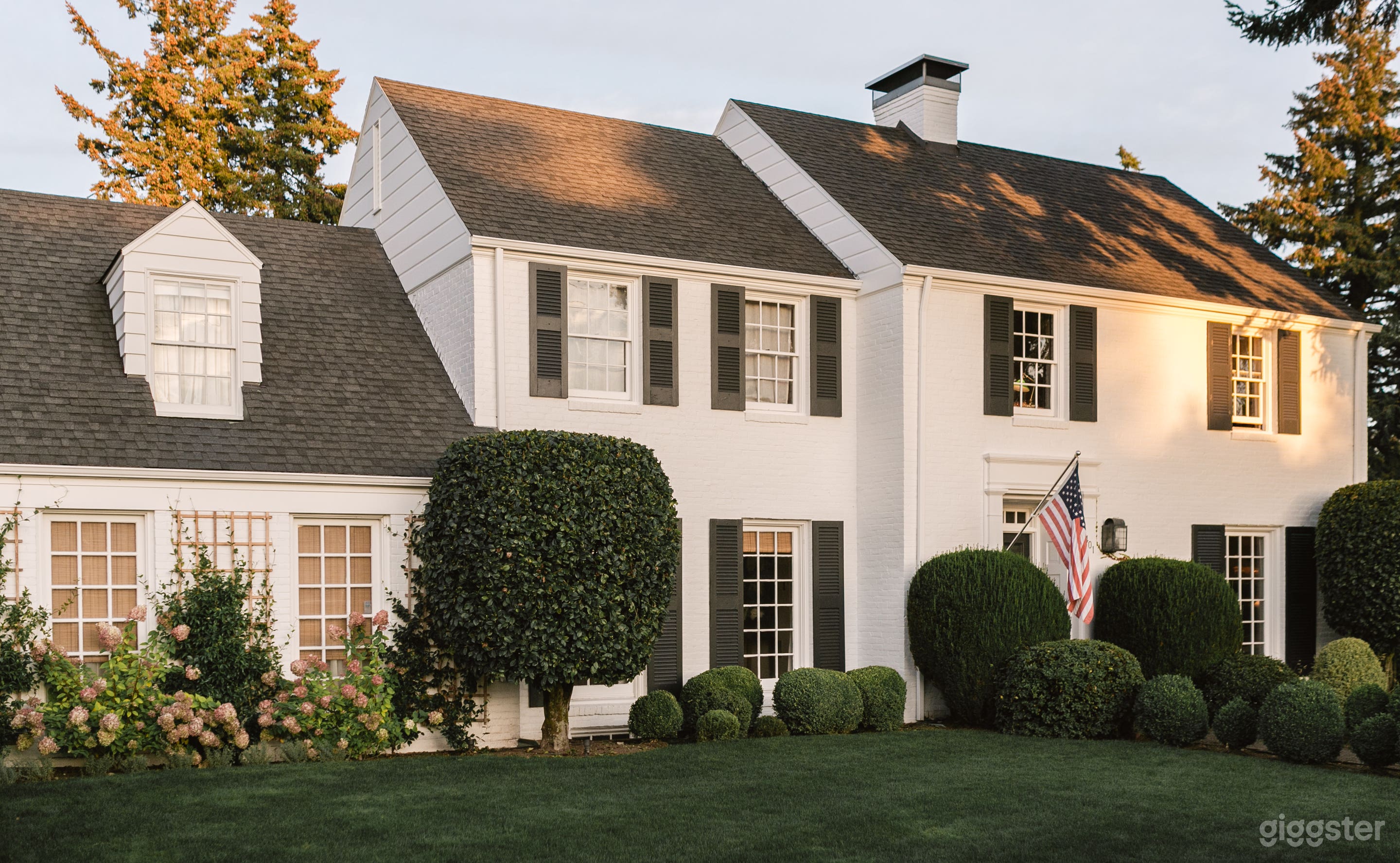 White Brick Colonial House with Spacious Backyard Photo 1