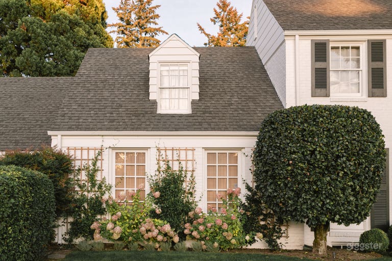  White Brick Colonial House with Spacious Backyard 