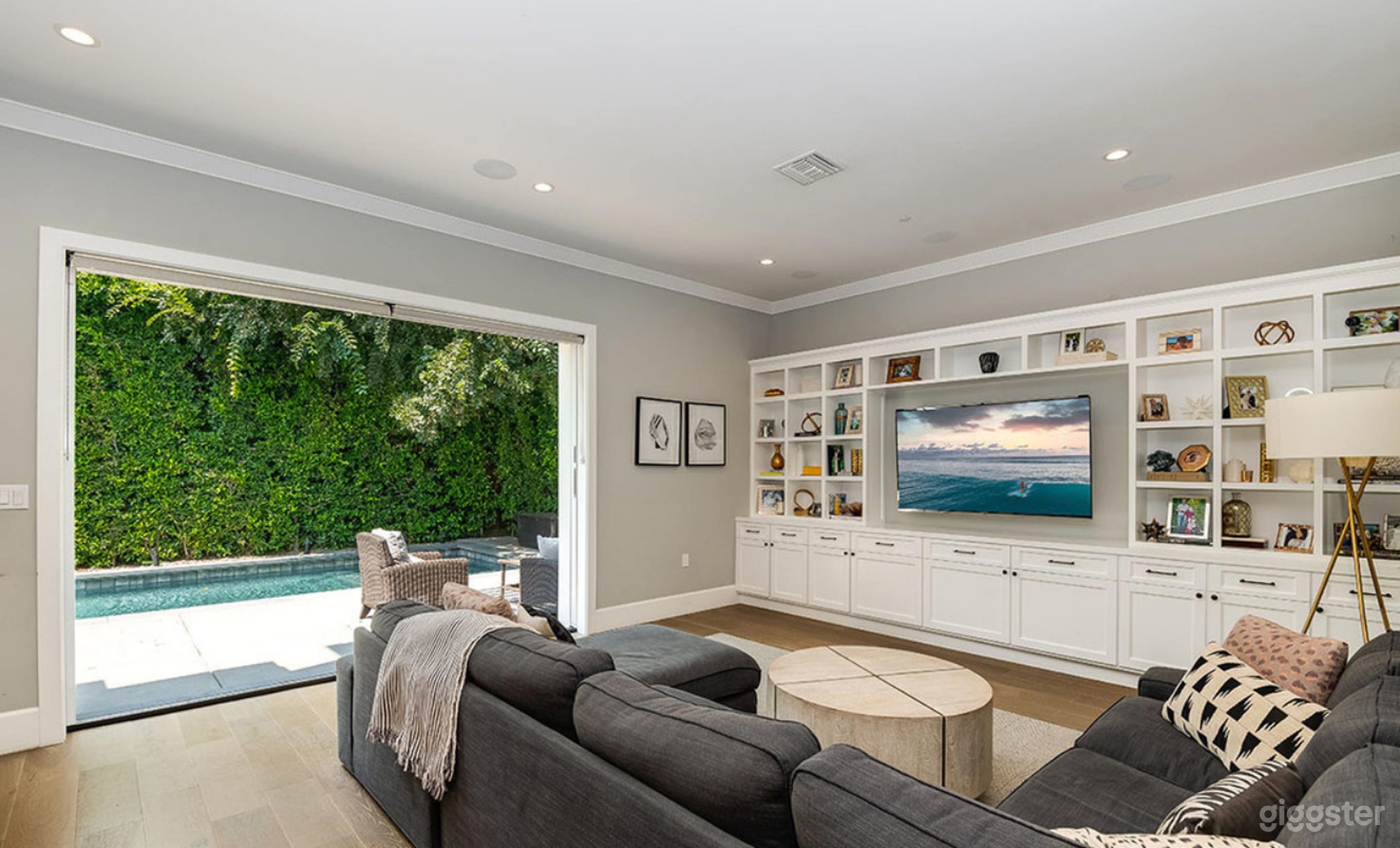 Backyard Pool Spanish-style home Modern Farmhouse  Photo 4