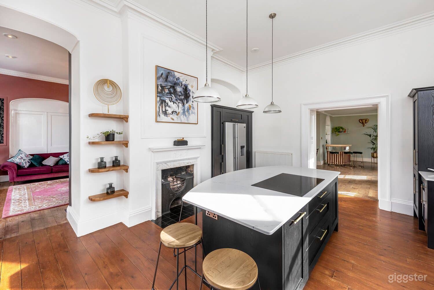 The imposing kitchen, which still retains its period features, has also been modernised with wine coolers and an ice machine - and is the perfect setting for a fine dining experience 