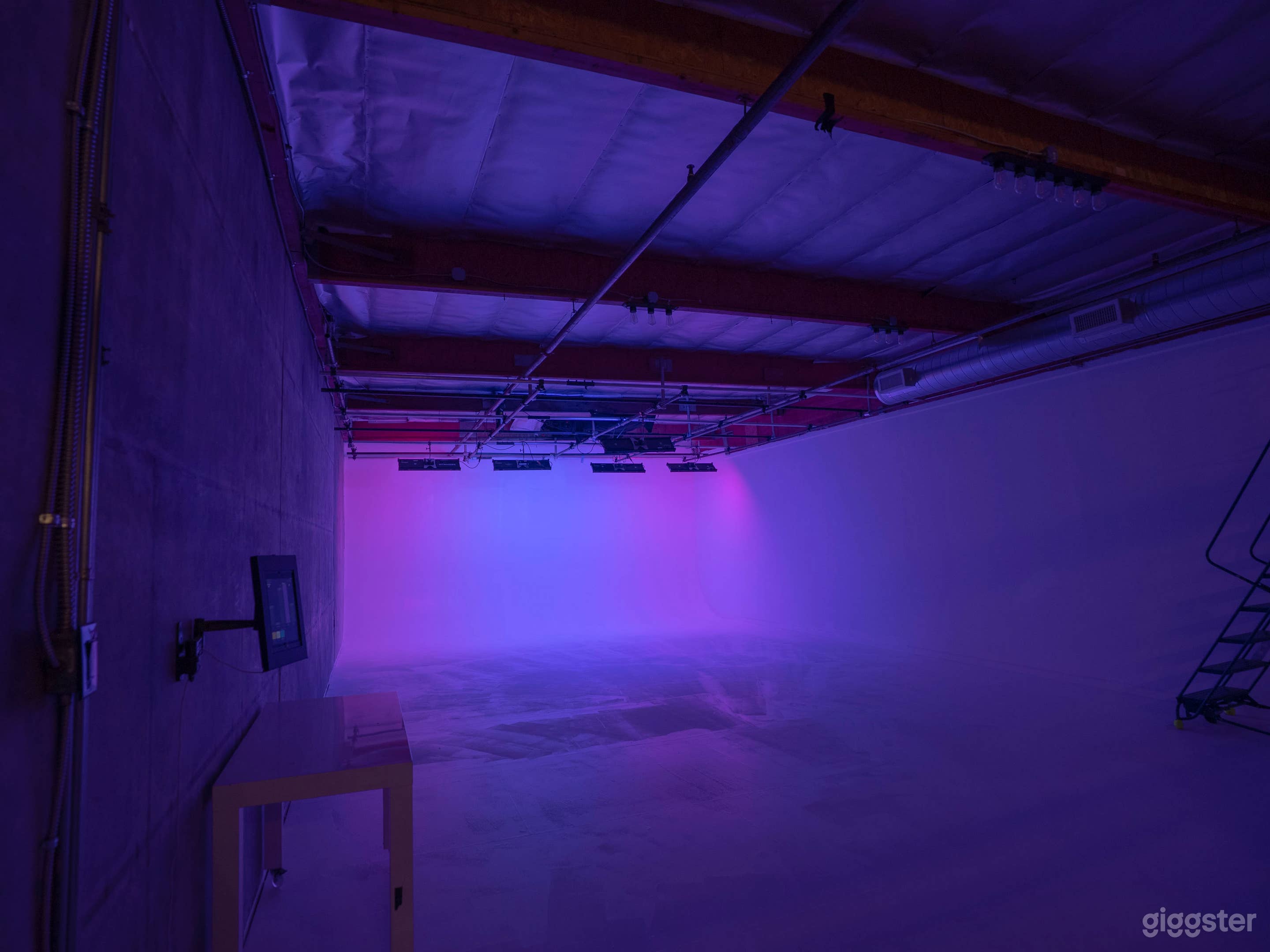 Cyc With Colored Lights 