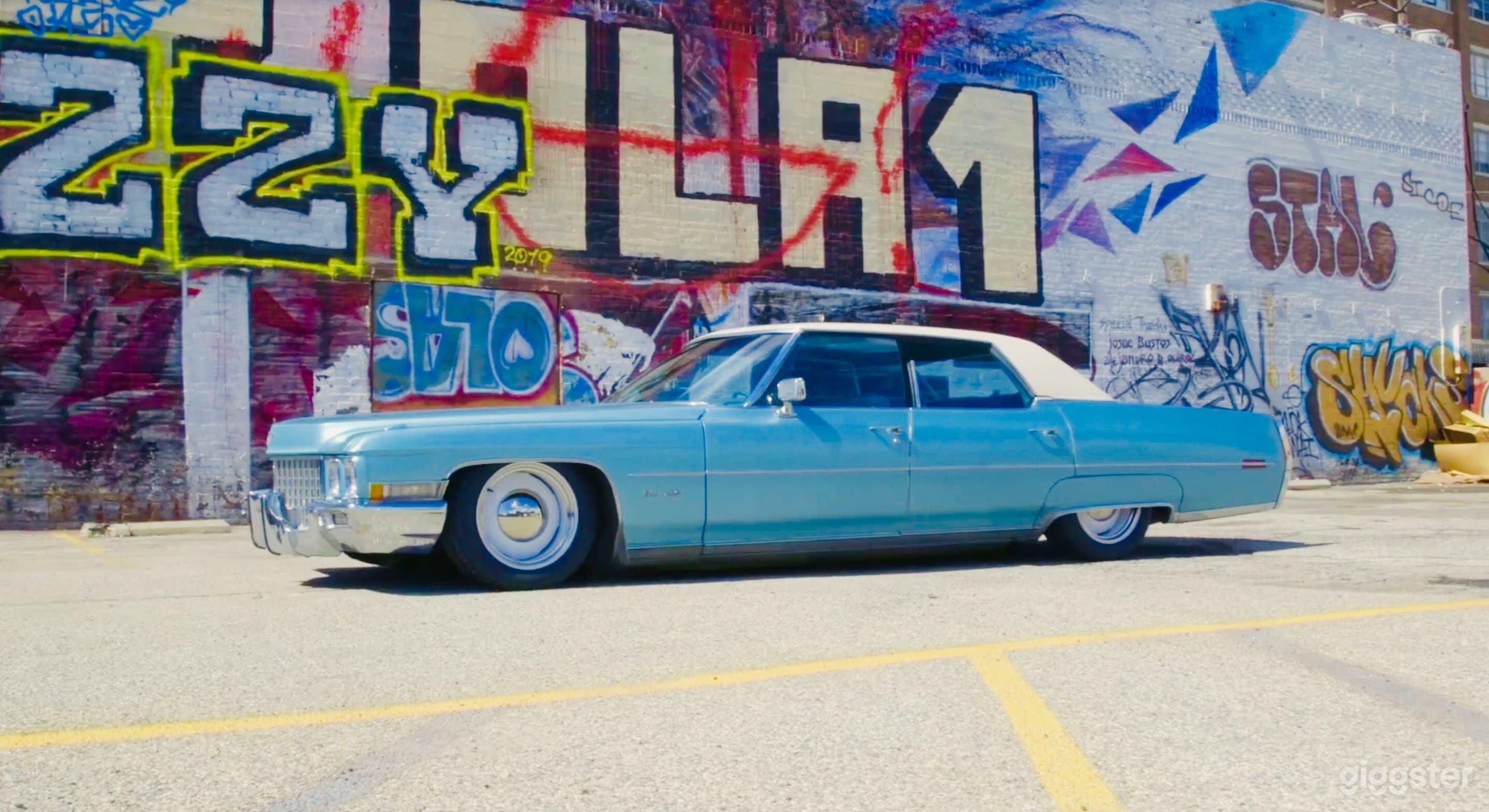 Air ride suspension at it lowest. Fully adjustable for the look. Can be classic 71 or a slammed low rider