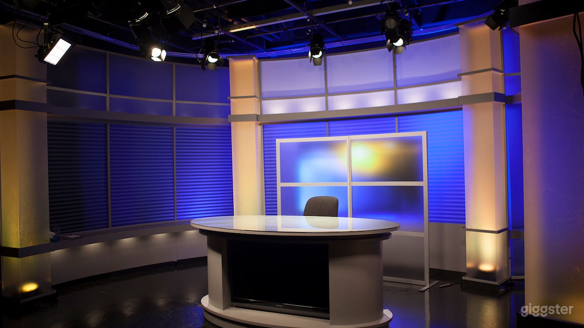 866 square foot HD "black box" broadcast studio