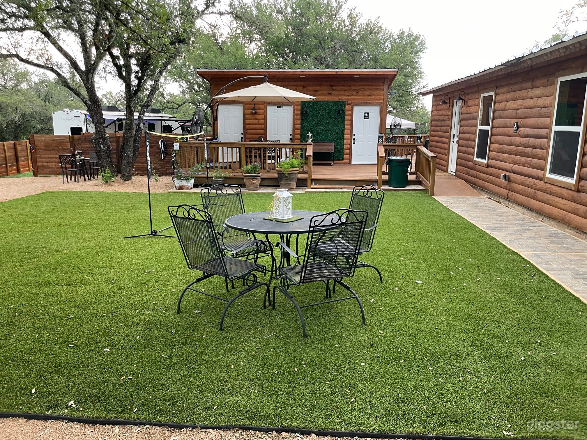 Outdoor Turf Space and 3 Indoor Restrooms