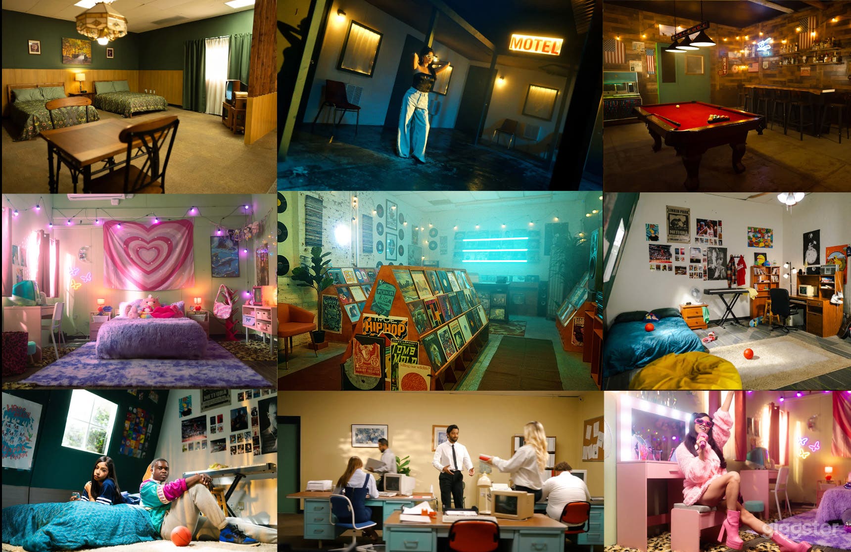 Vintage Multi Set - Motel, Bedroom, Vinyl Record, Bar &amp; More Photo 1