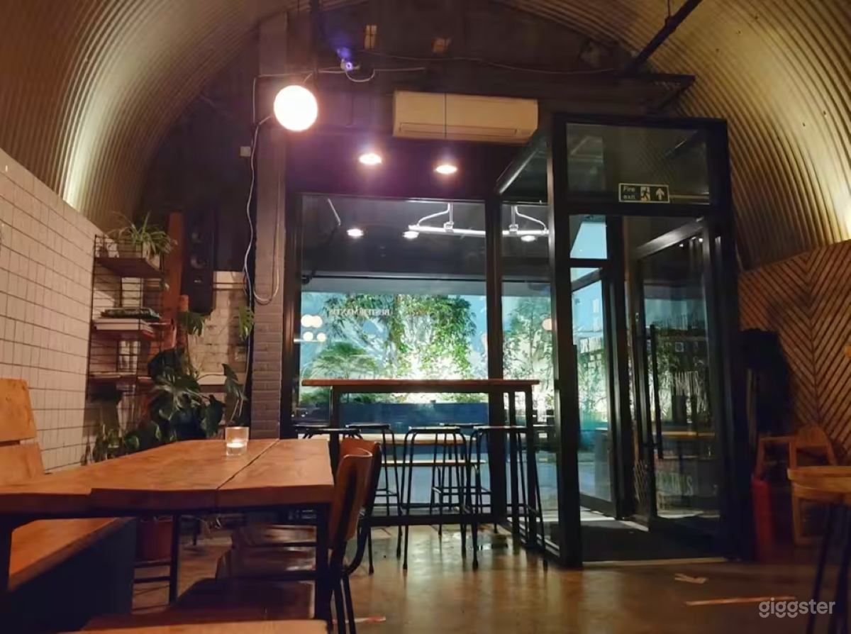 Industrial-Chic Event Space with Cozy Ambiance Photo 1