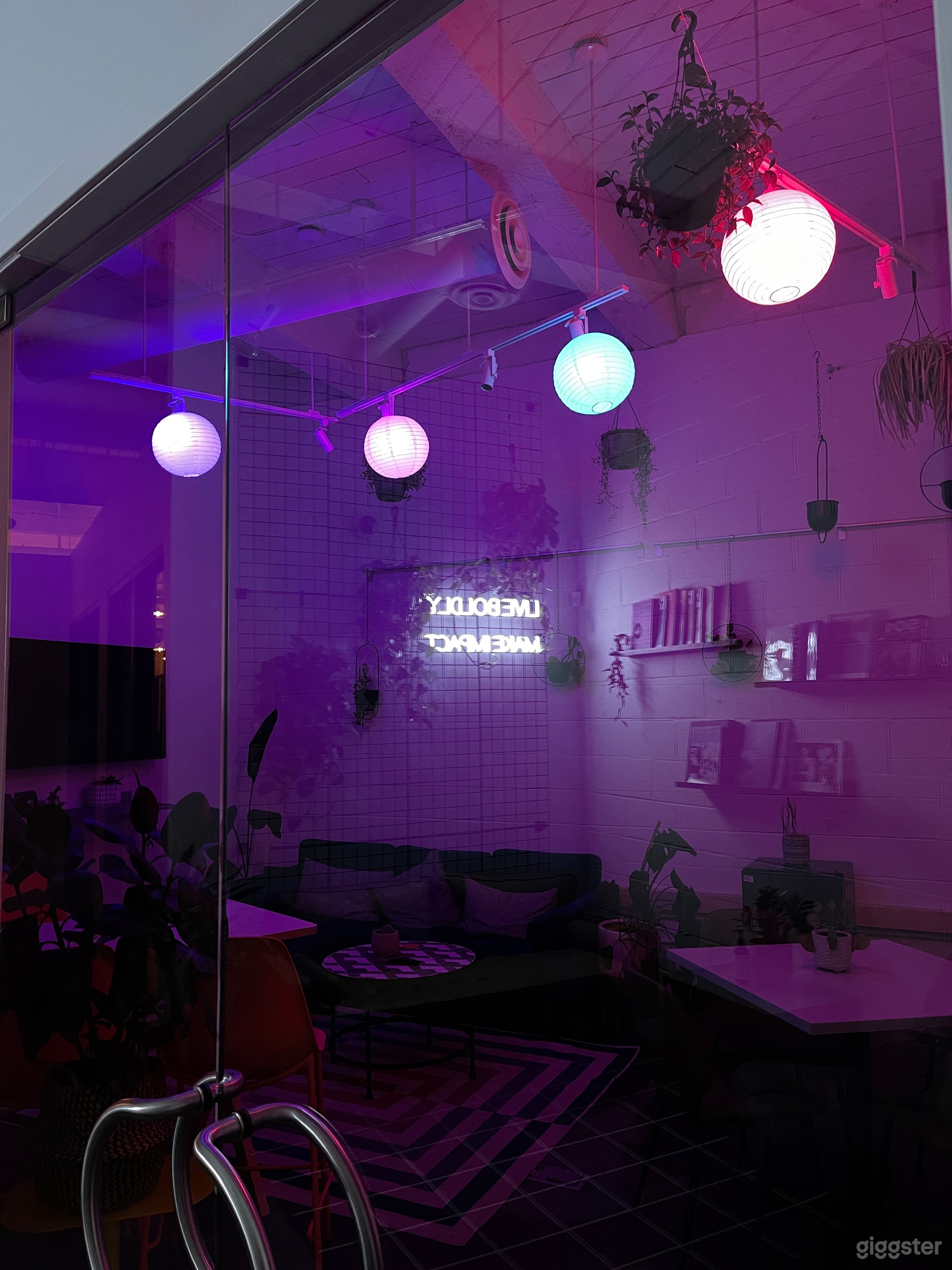 In the evening, lights can turn the space into a vibey fun spot for events.