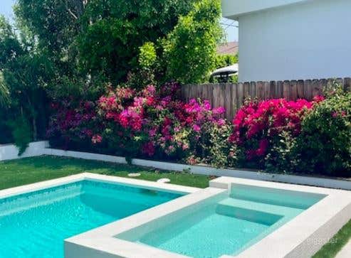 Fabulous Pool Backyard with Jacuzzi and Bar Photo 4