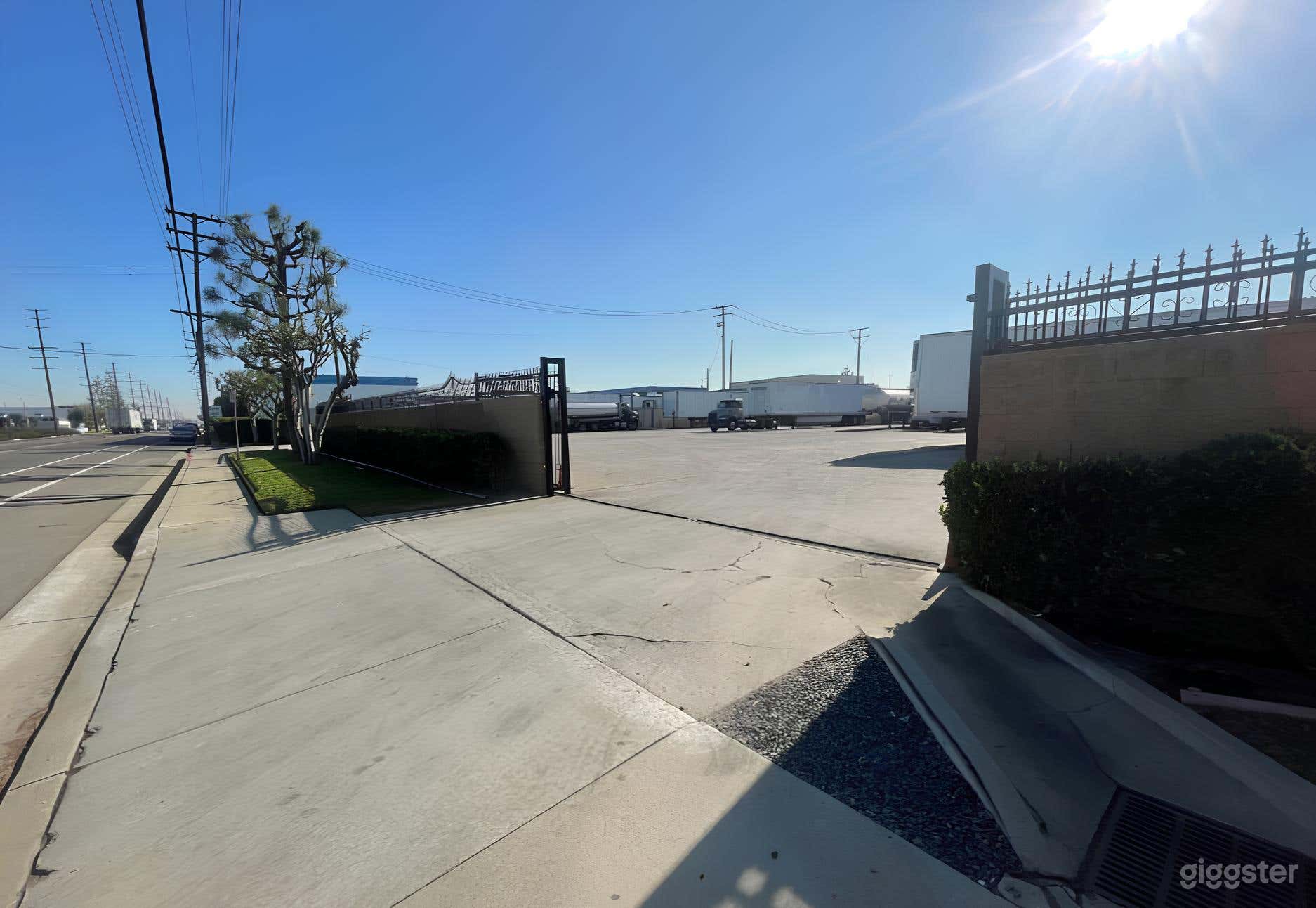 Wide and Open Truck Stop for Filming Photo 3