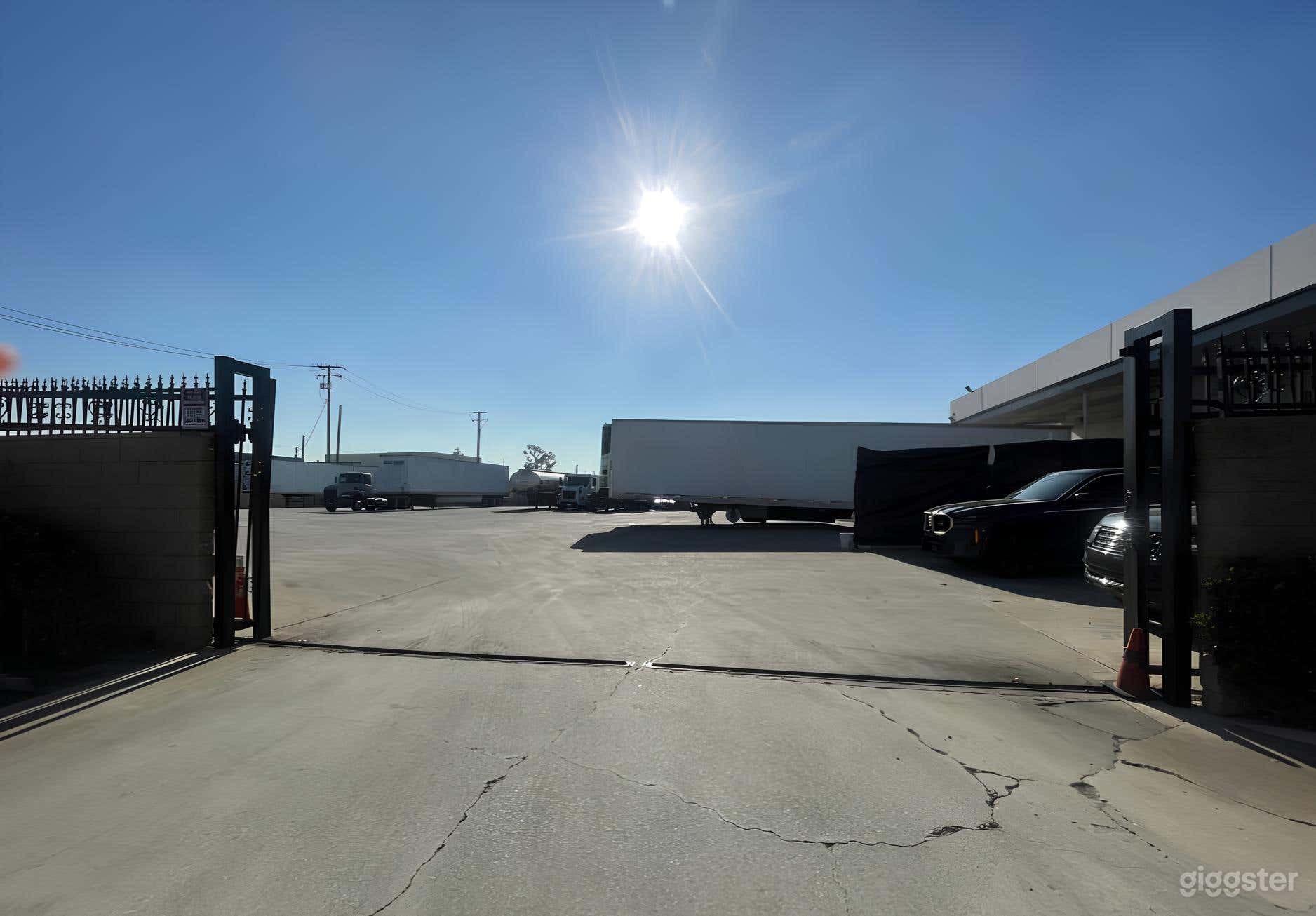 Wide and Open Truck Stop for Filming Photo 1