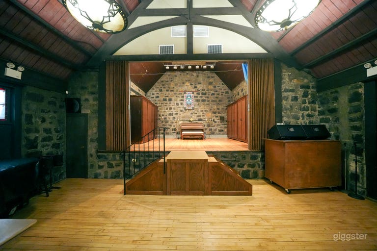  Spacious Brick-walled Hall with Rustic Charm  