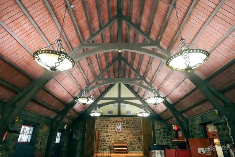  Spacious Brick-walled Hall with Rustic Charm  