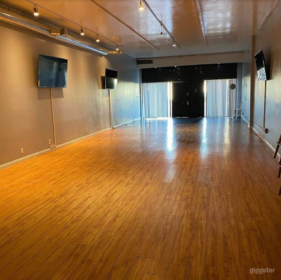 View from the back of the venue to the front.