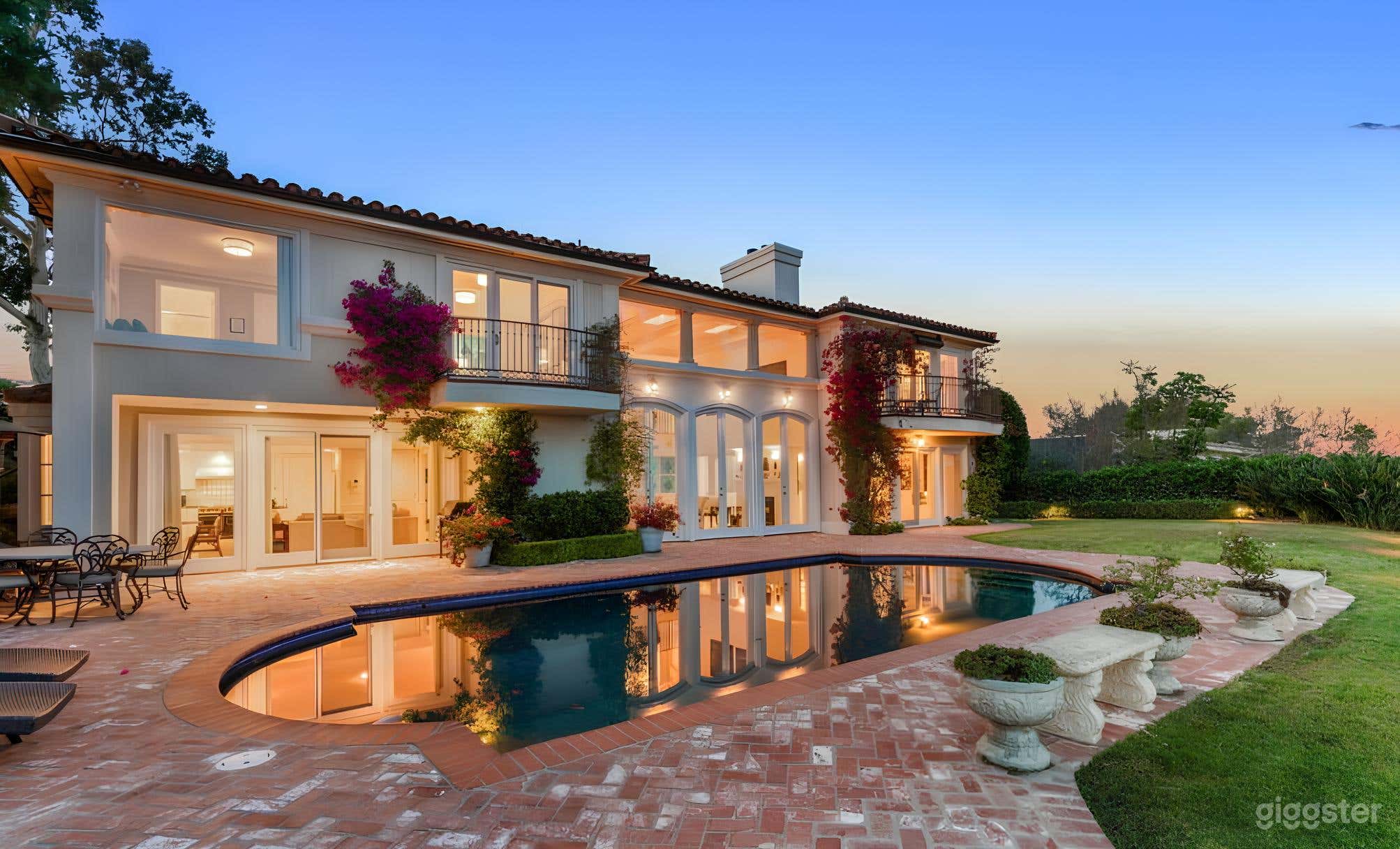 Bel Air Mansion – Pool, Mediterranean Style & Skyline Views Photo 1