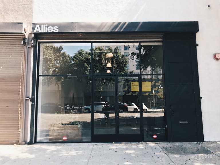  Garage rolling door can be rolled down for black out. 