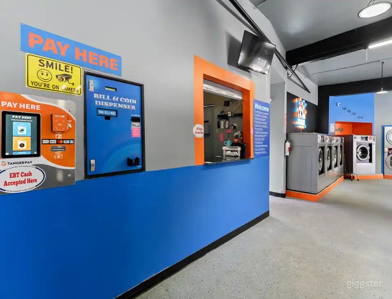  Modern Cinematic Laundromat for Film, TV & Photo Shoots 