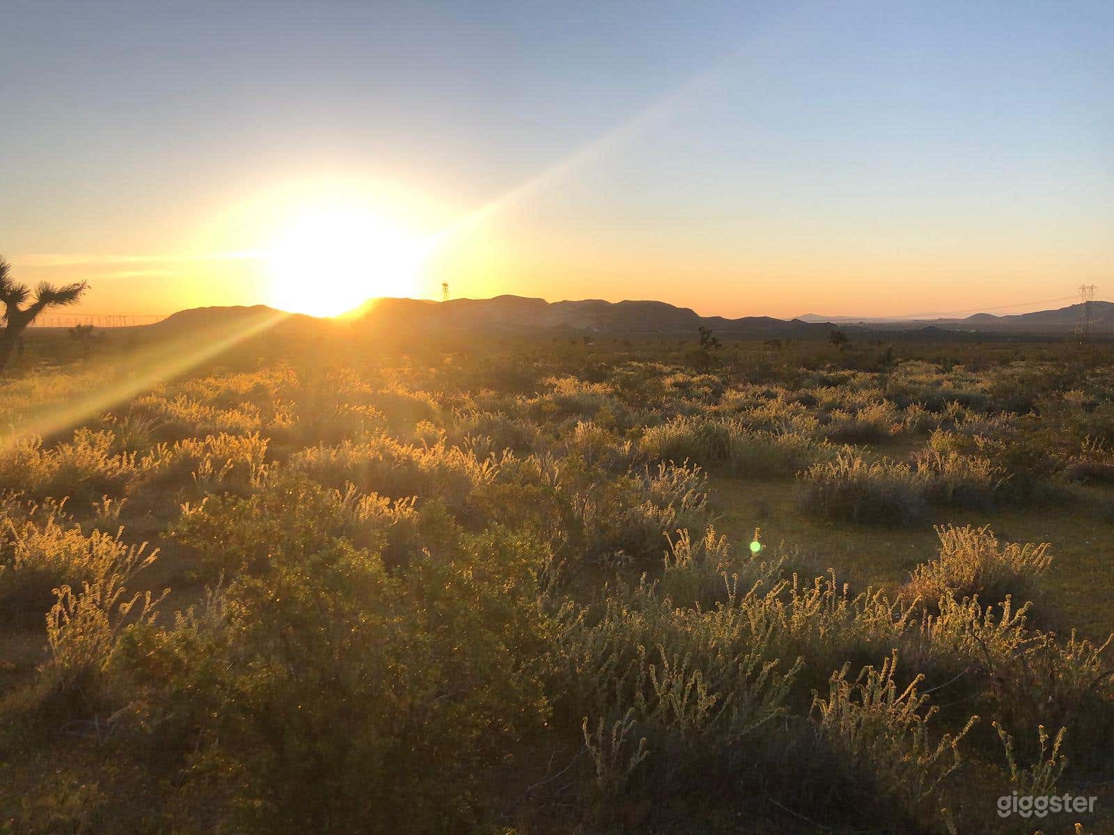 Desert Land Space with Mountain Sunset Views Photo 3