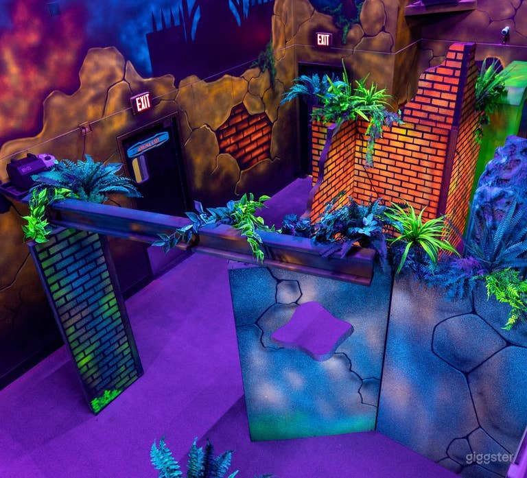  Two-Story Urban Grunge Laser Tag DC Themed Arcade  Arena 