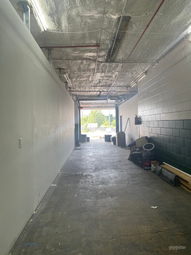  Upstairs hallway looking toward rear loading dock 