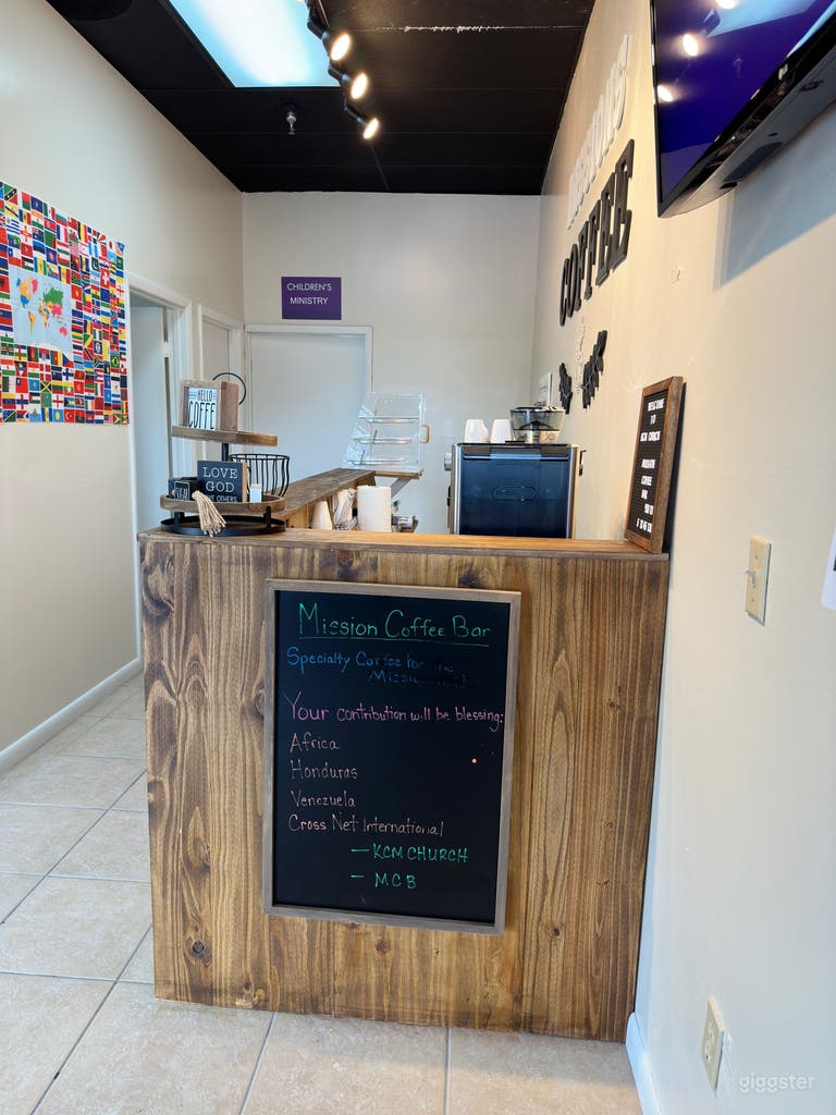  Welcome lobby with coffee bar 