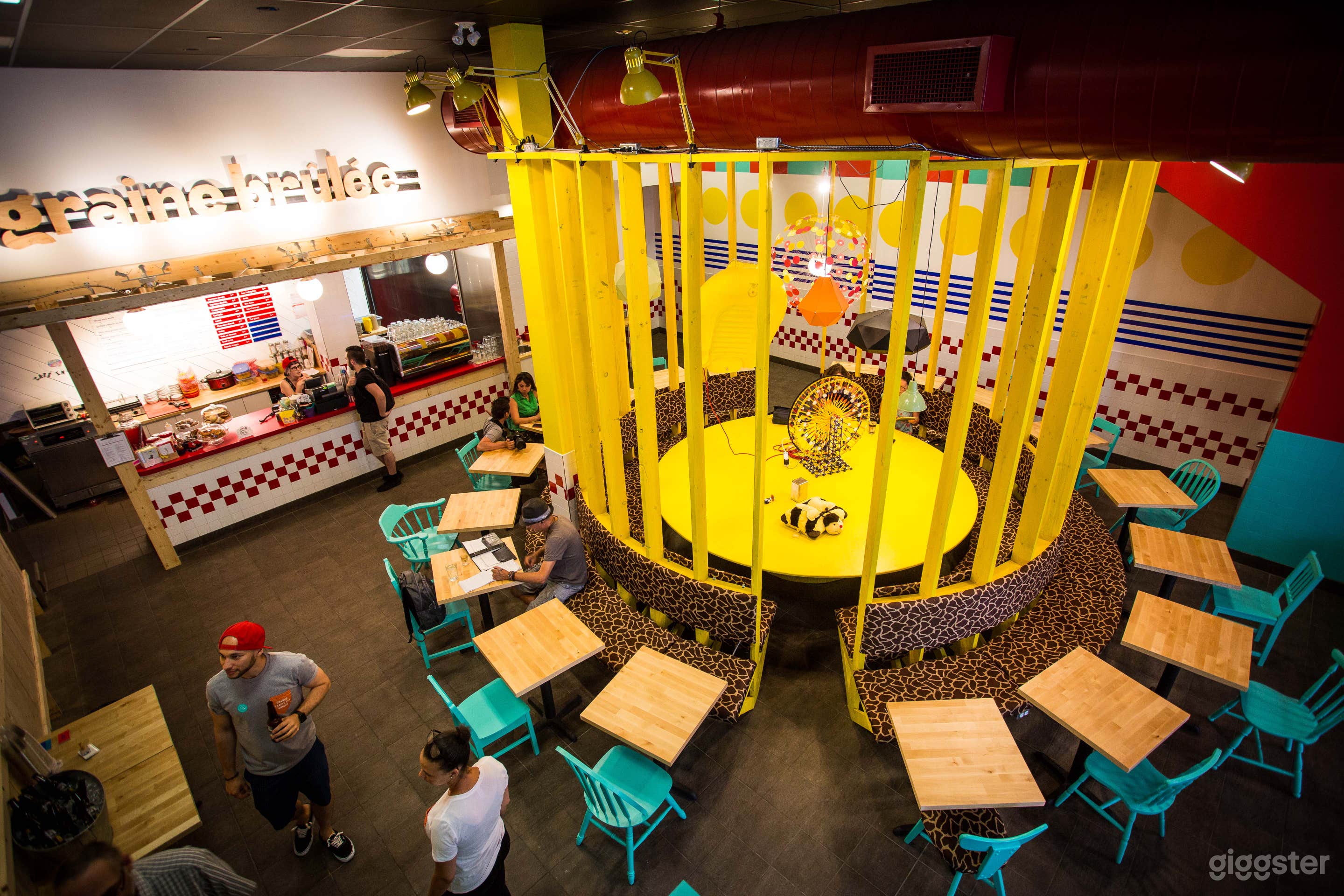 Playful and Vibrant Cafe Space in Montreal Photo 1