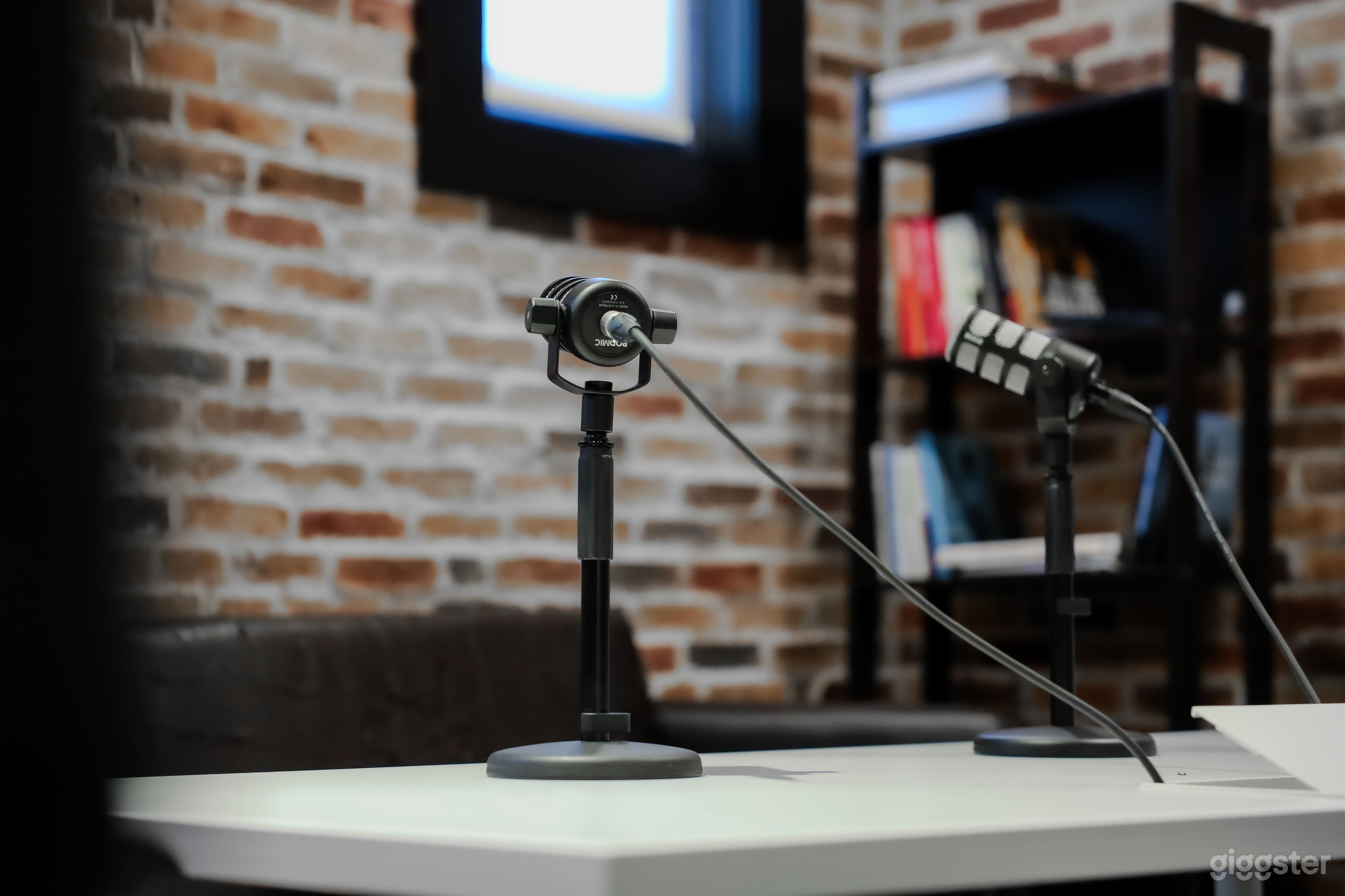 Podcast microphones 