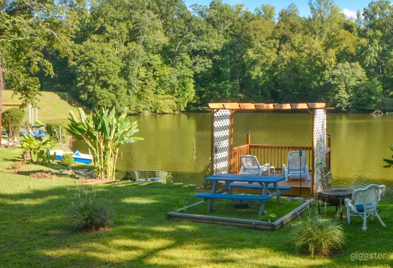 Lakeside Backyard Garden Photo 1