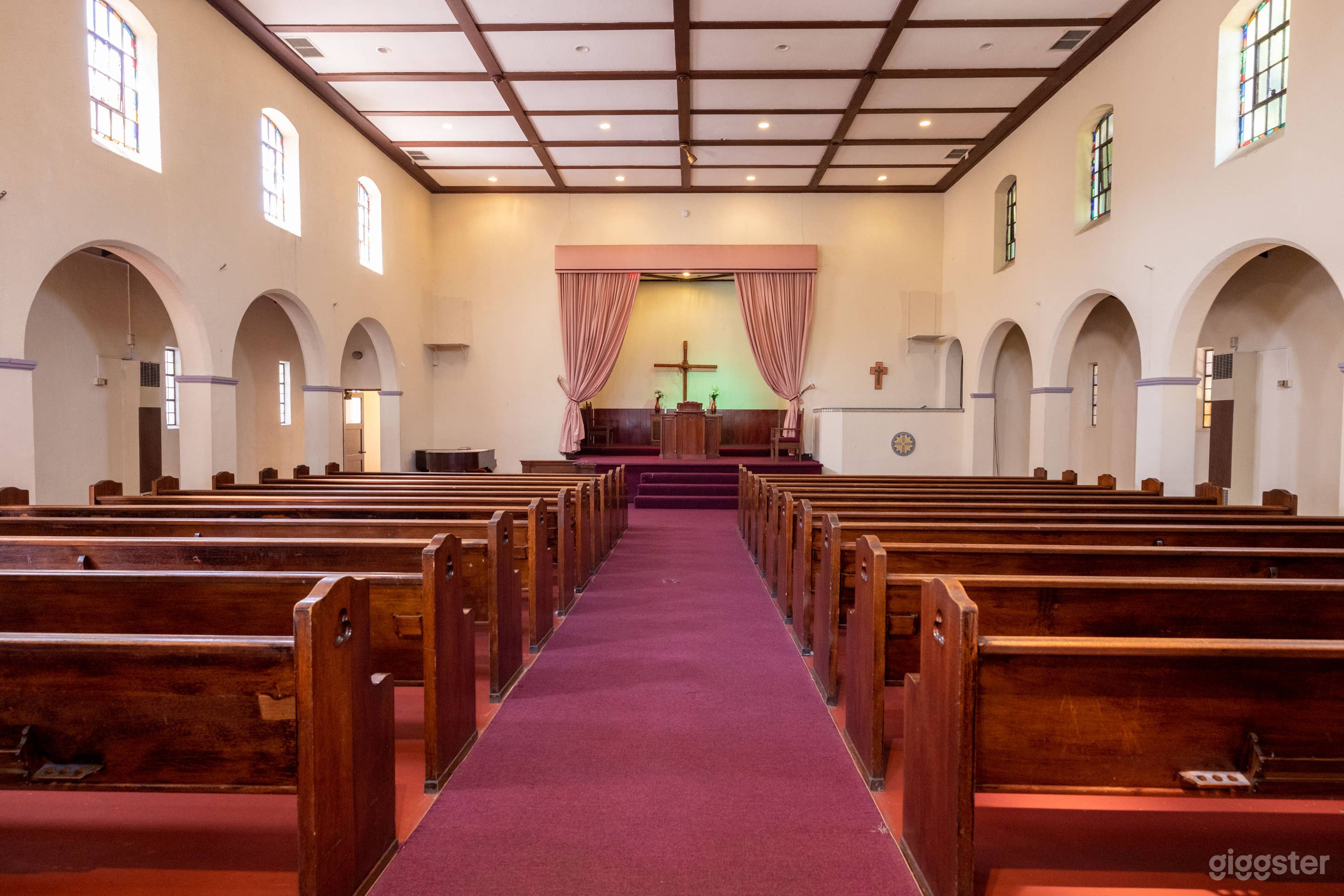 View of church from entry