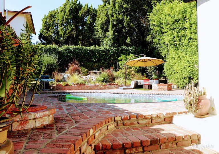 Charming Mediterranean Pool - tiles & brick floor 