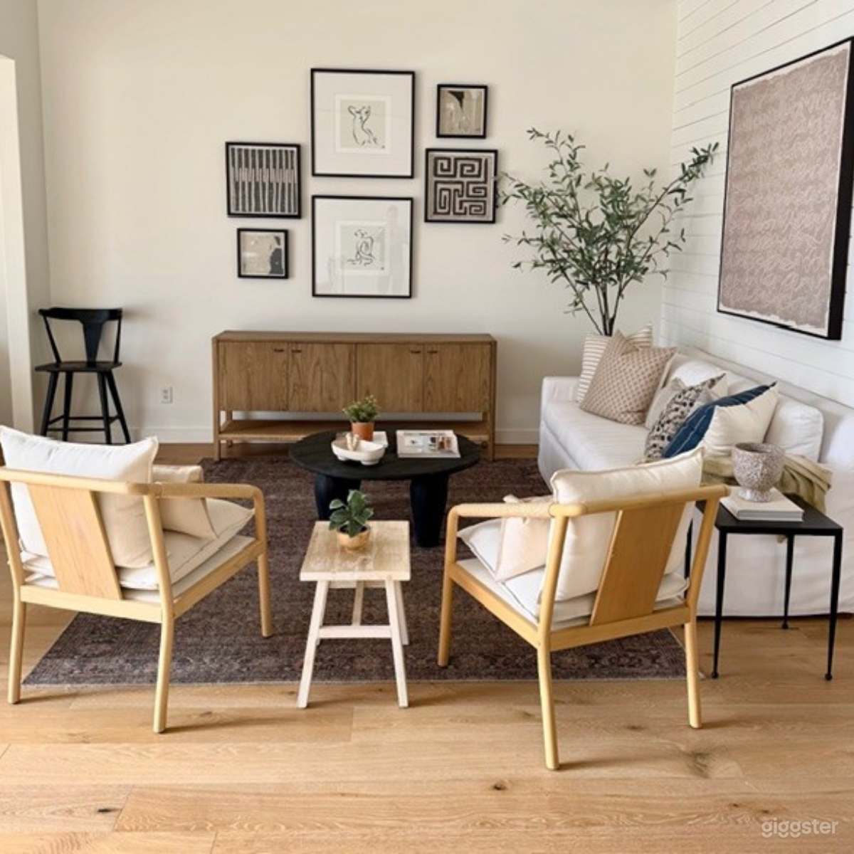 Styled Natural Light Warehouse Studio with Neutral Design Photo 3
