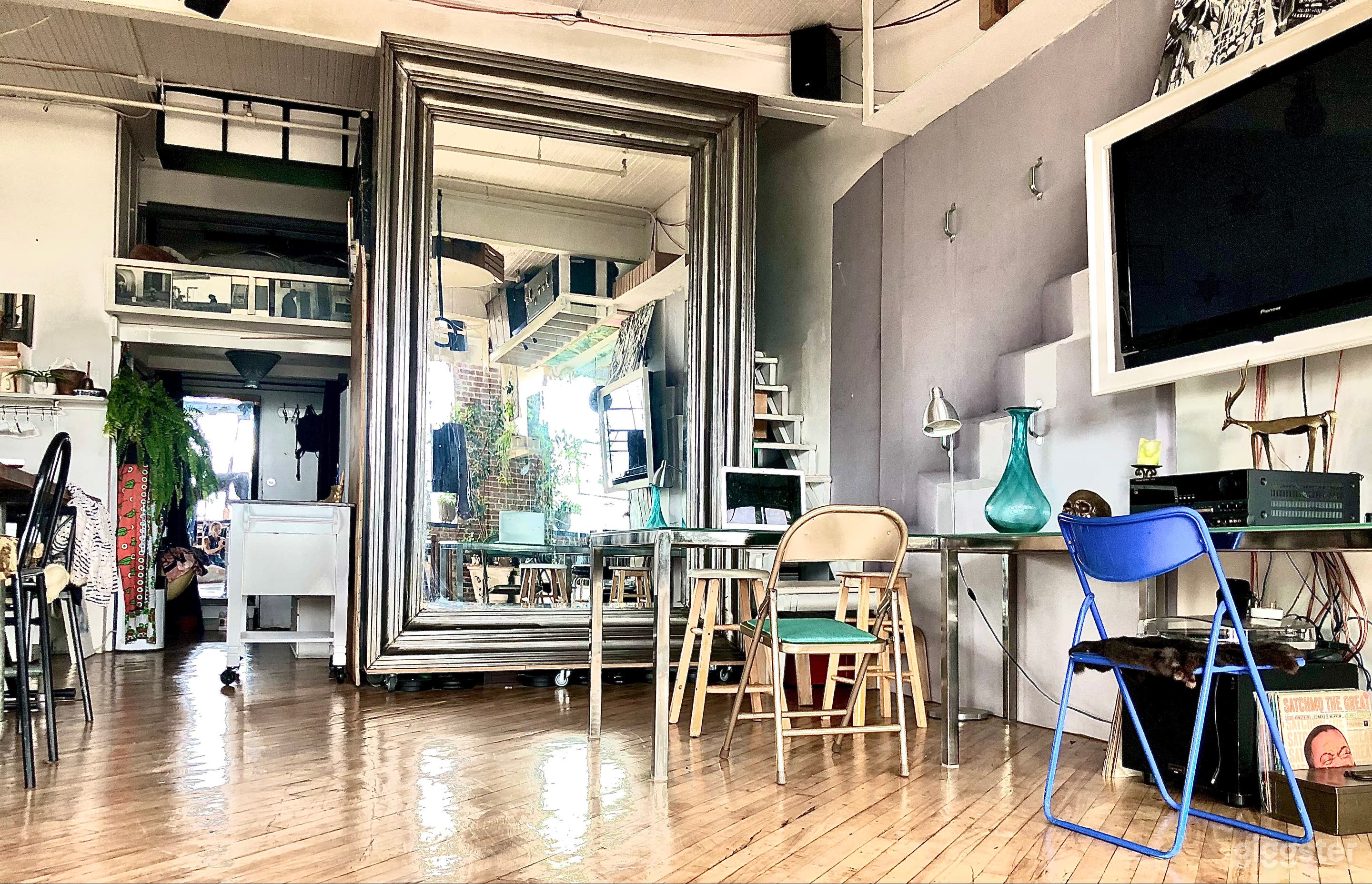 Extra large  mirror (assembled as a wall) 