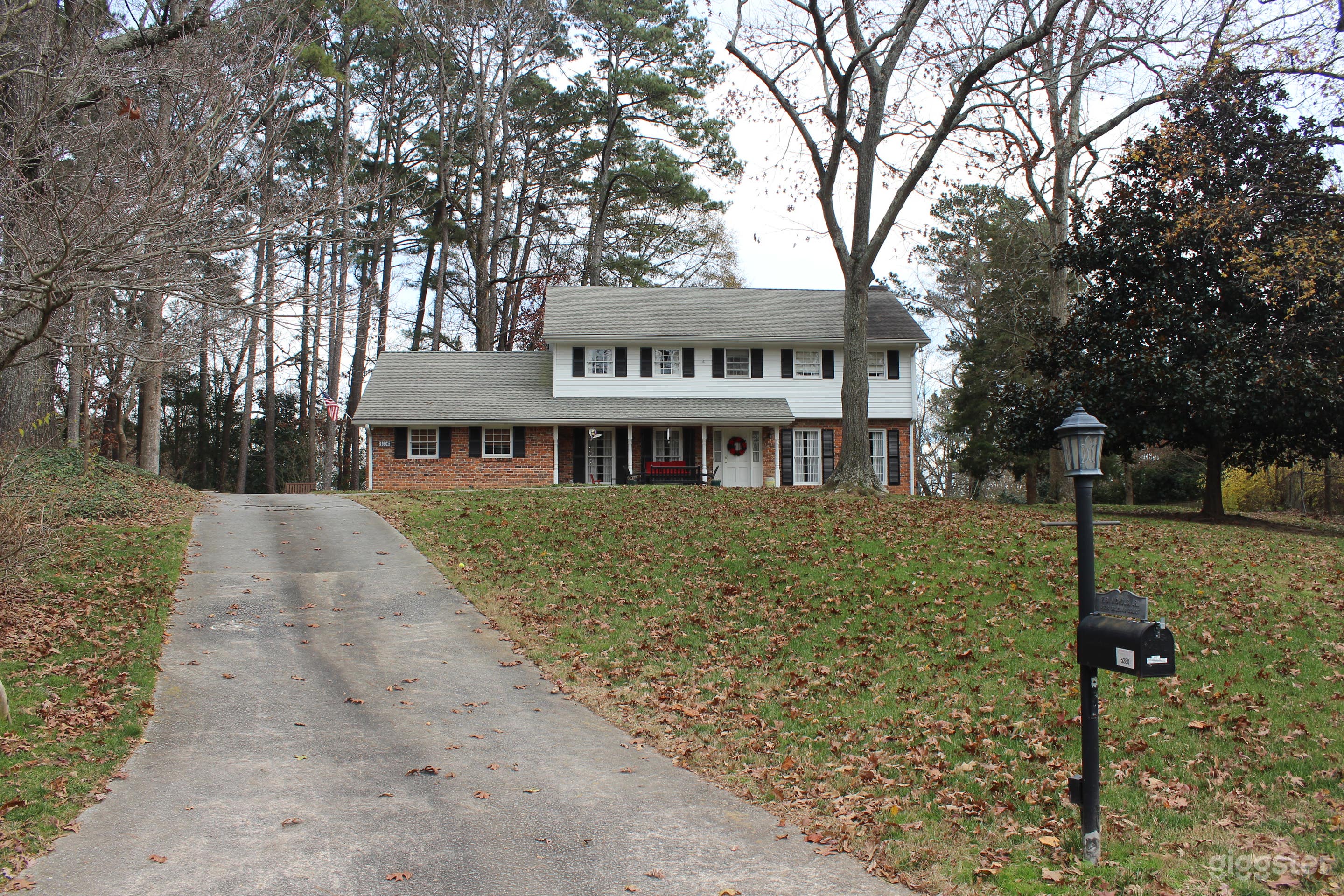 Front of House in Fall