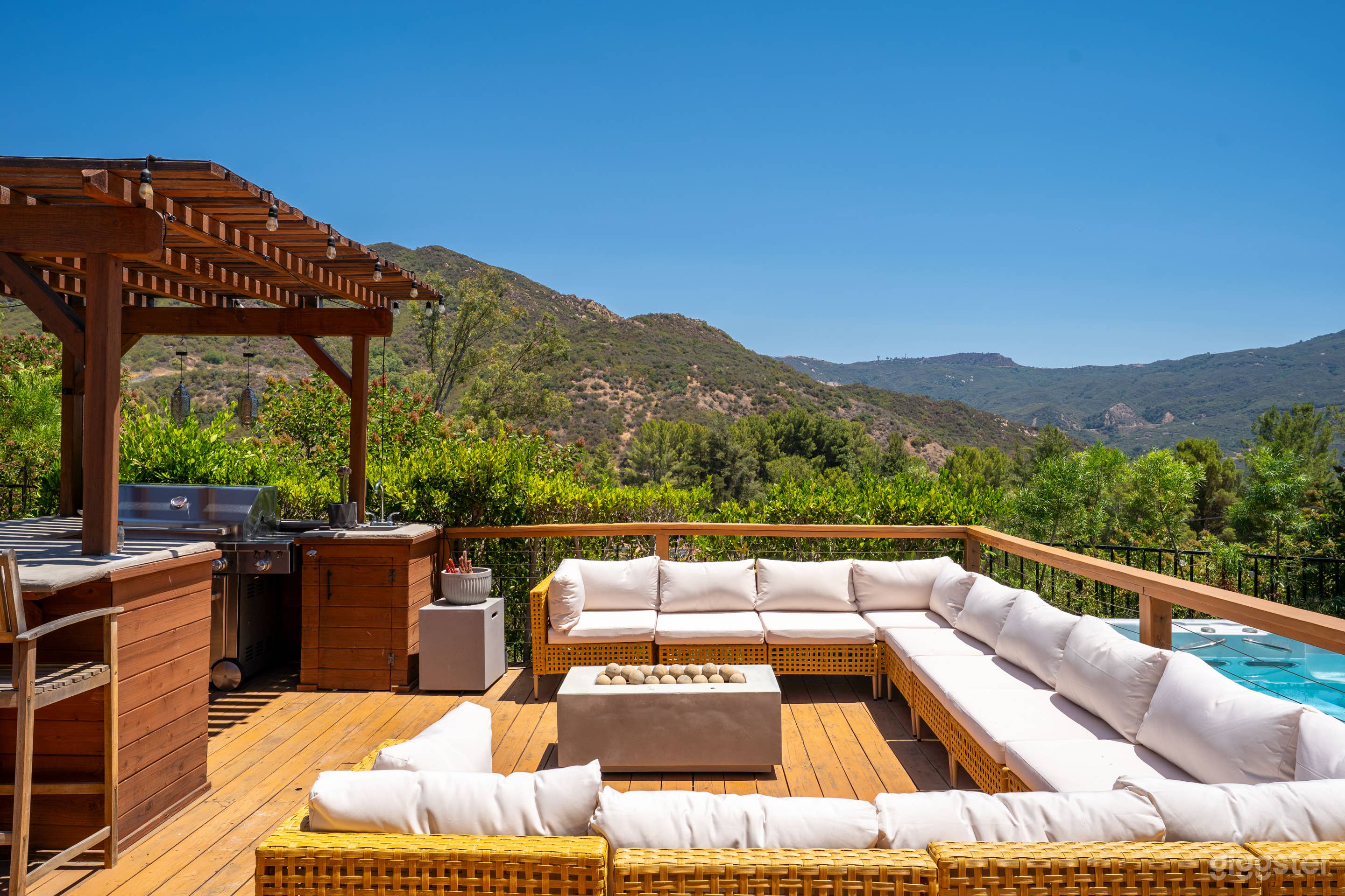 Cinematic Mountaintop Estate Calabasas Pool, Views & Gardens Photo 3