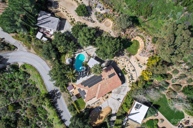 Cinematic Mountaintop Estate Calabasas Pool, Views & Gardens 
