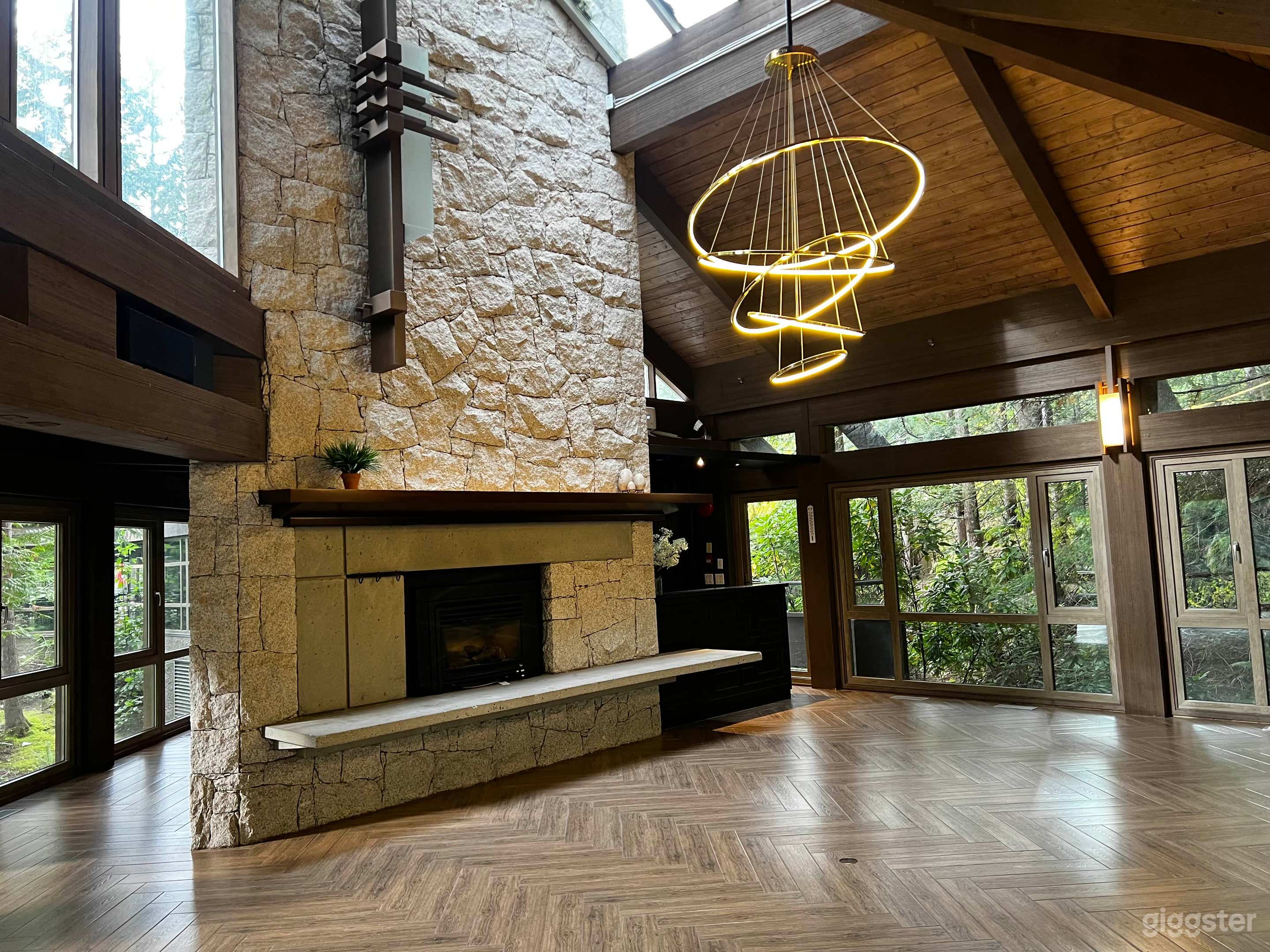 Serene event space with waterfall views Photo 1