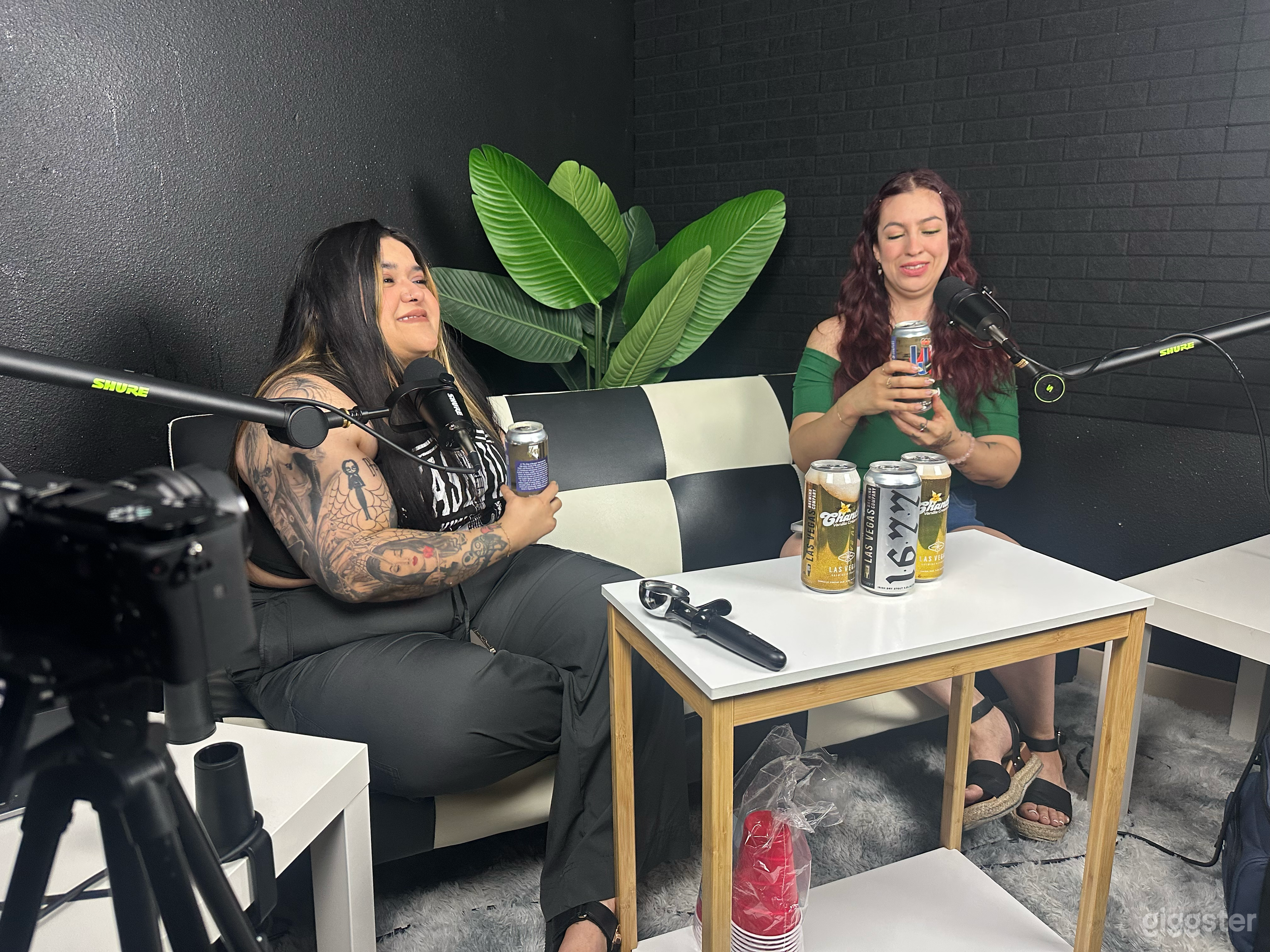 Moody Black Sparkle Studio - Woman-Owned Podcast &amp; Audiobook Photo 2