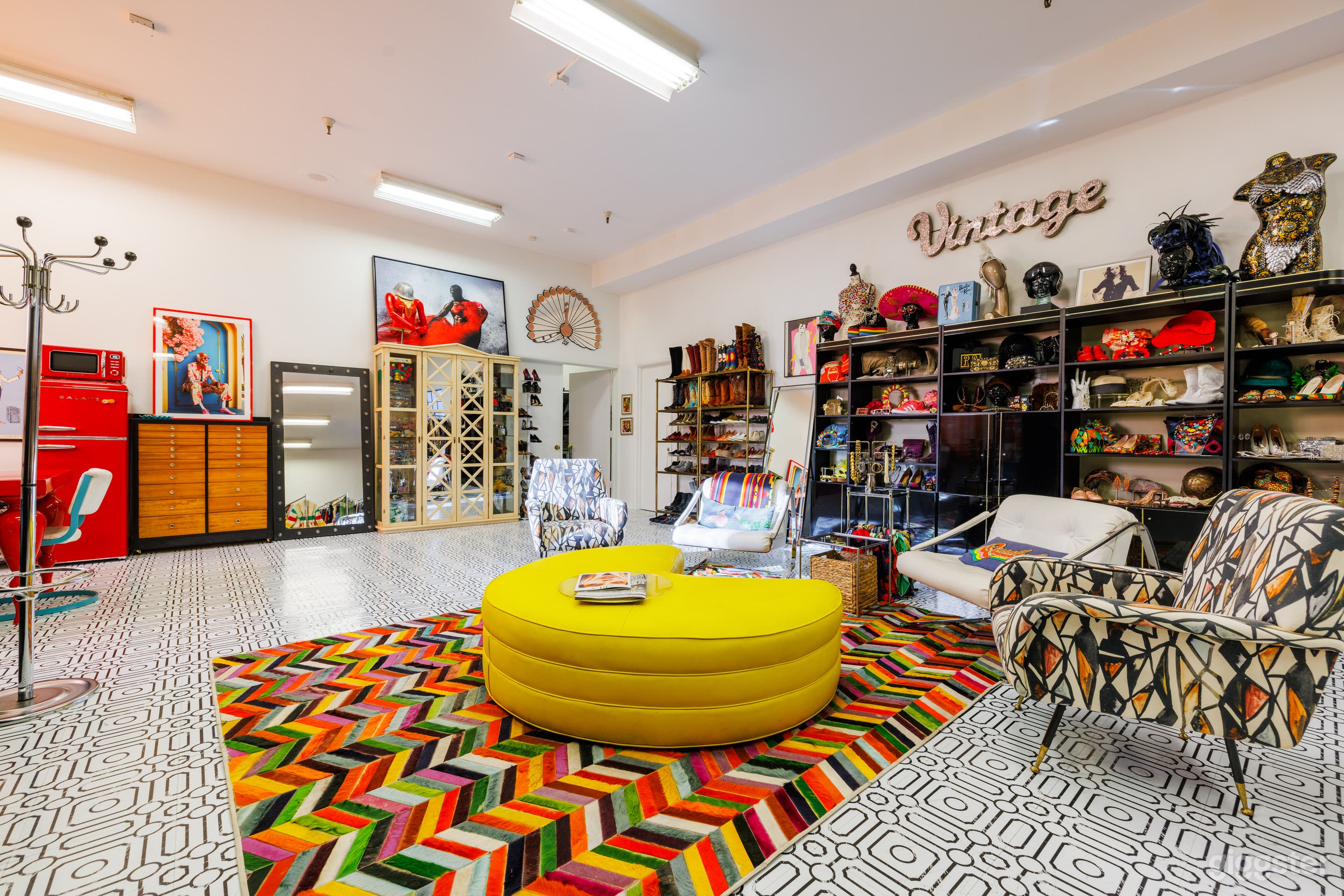 Seating area for production crew and talent to relax! 