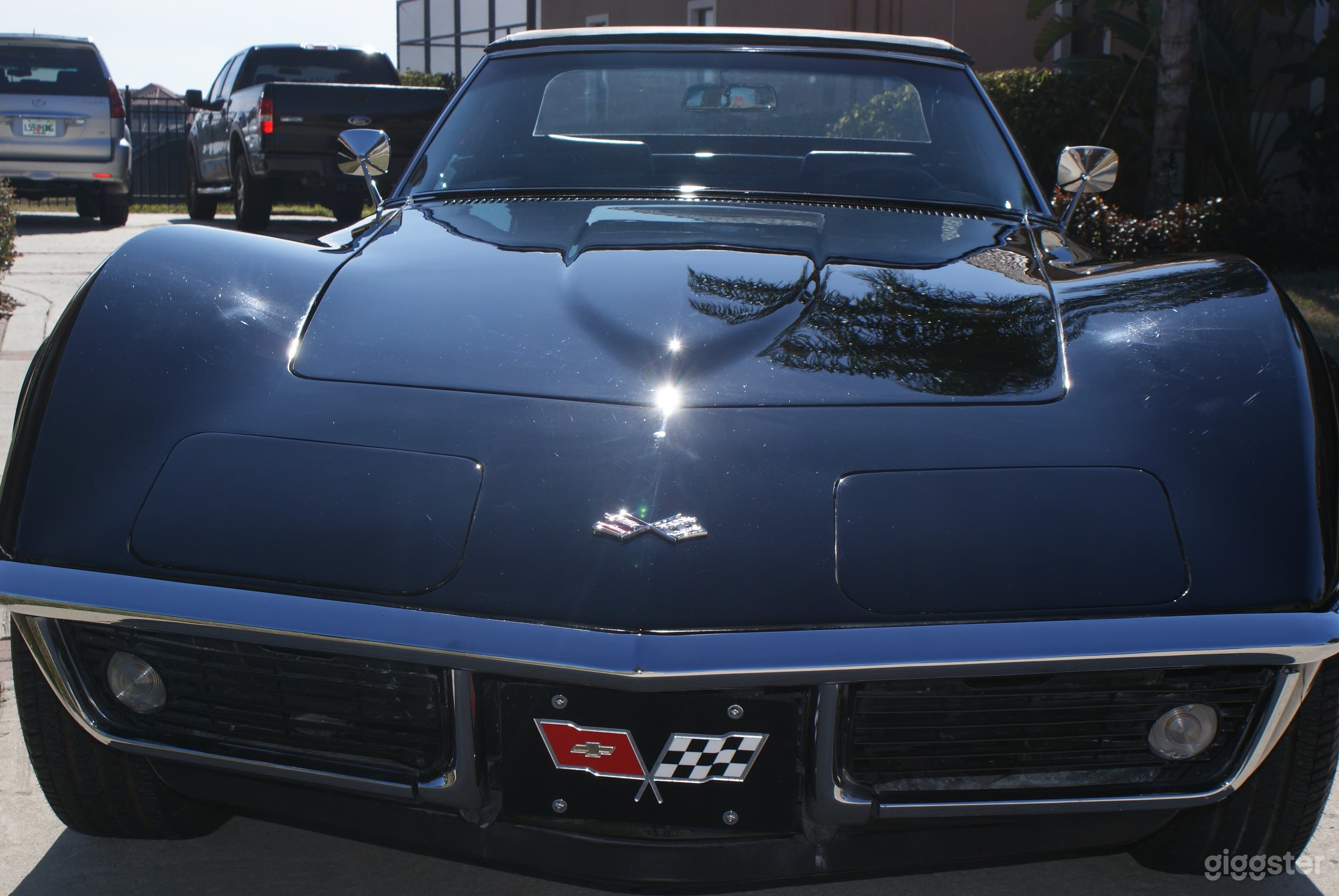 1969 Convertible Corvette Stingray, Triple Black Photo 2