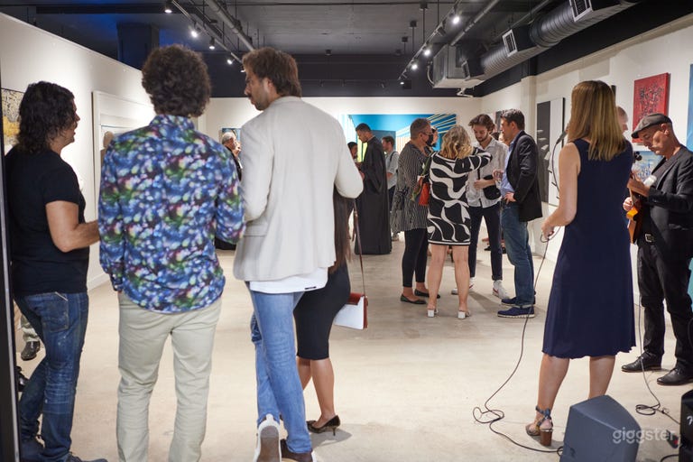  Event view of the gallery from the boardroom.  