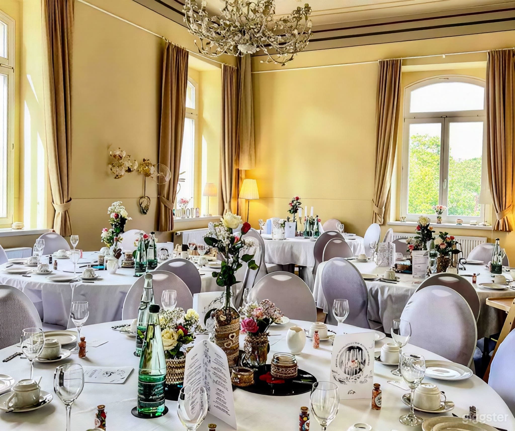 Eleganter Innen- 26amp; Außen-Hochzeitsort Foto 4