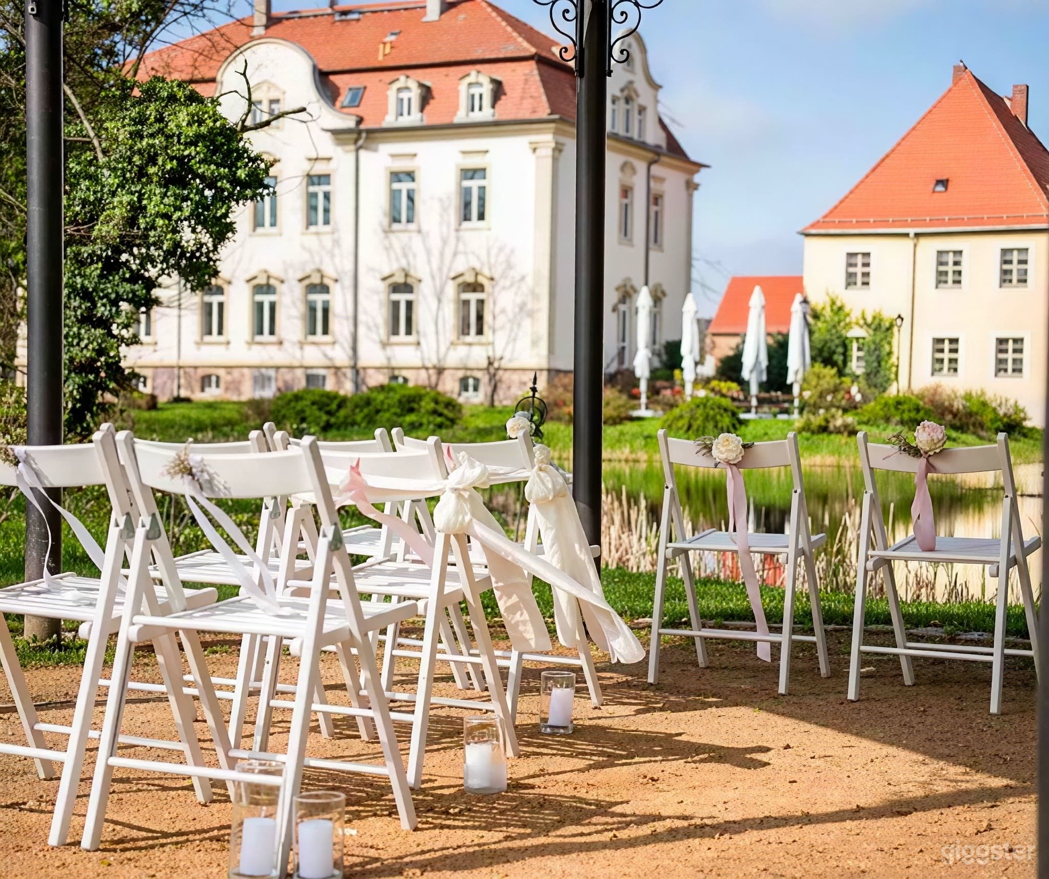 Eleganter Innen- 26amp; Außen-Hochzeitsort Foto 2