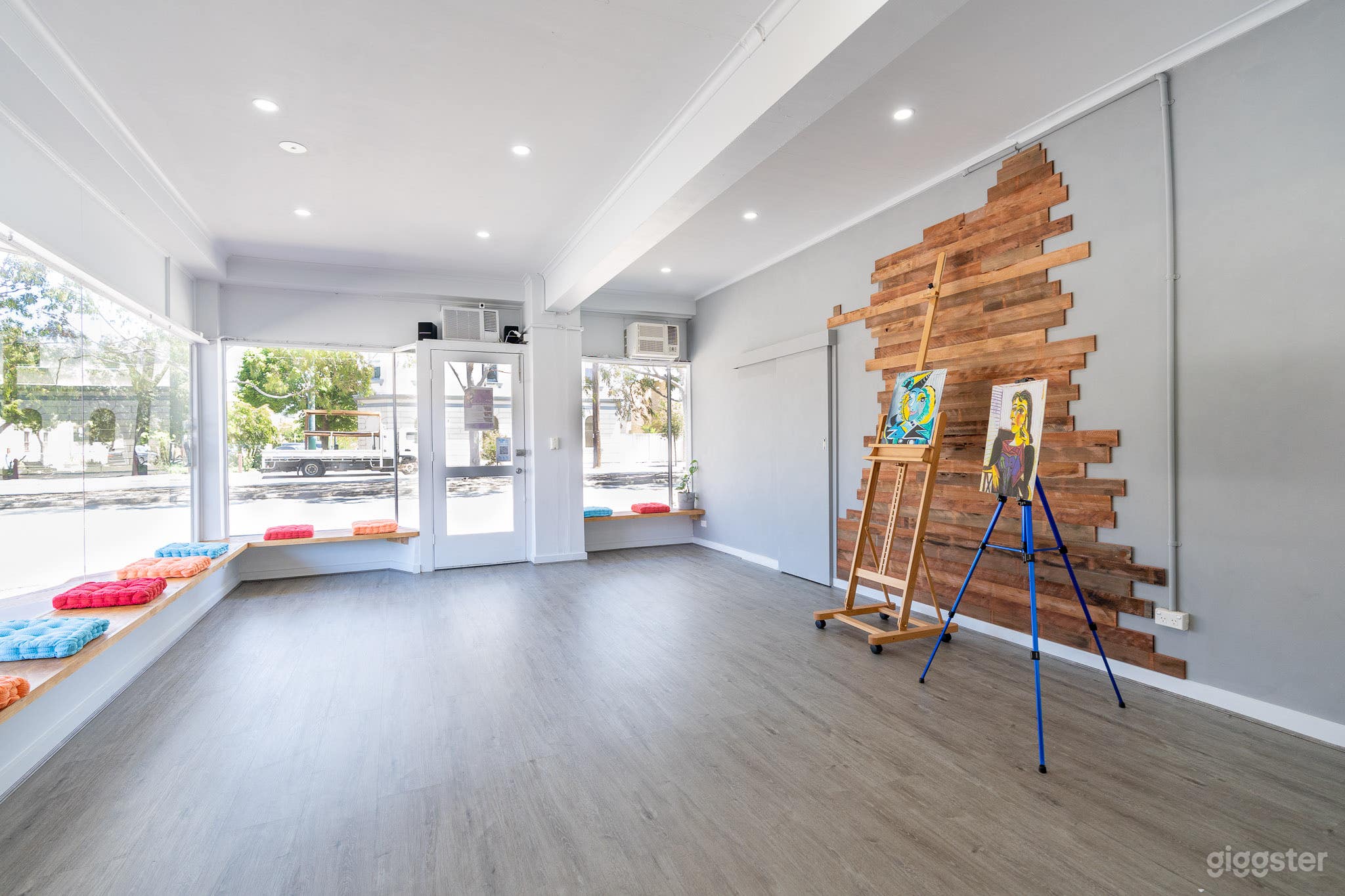 Front space, can fit 20 people fitted or 30 people standing. This is street facing space with a lot of natural lights  