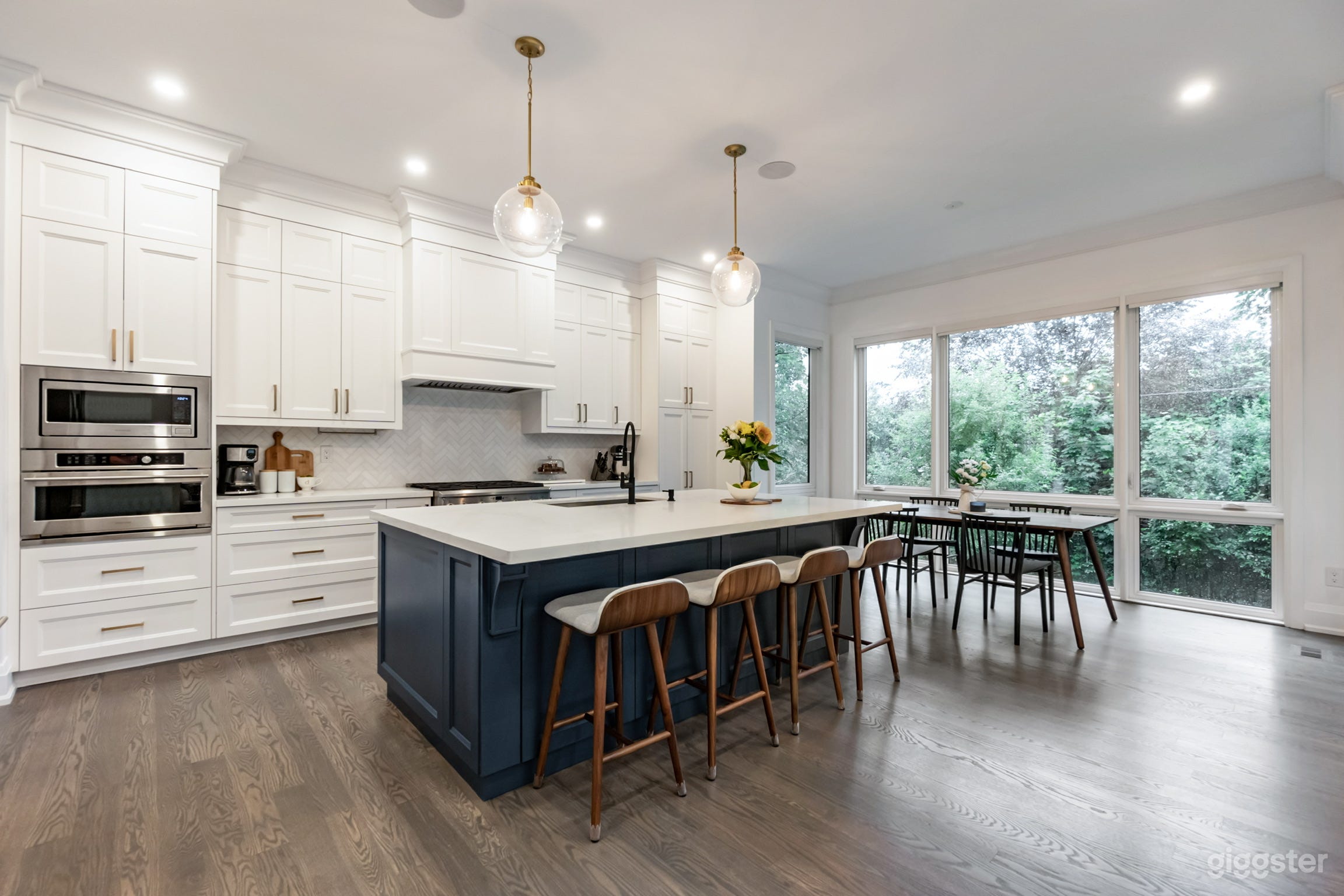 Chef's White Kitchen & Home Gym Photo 2