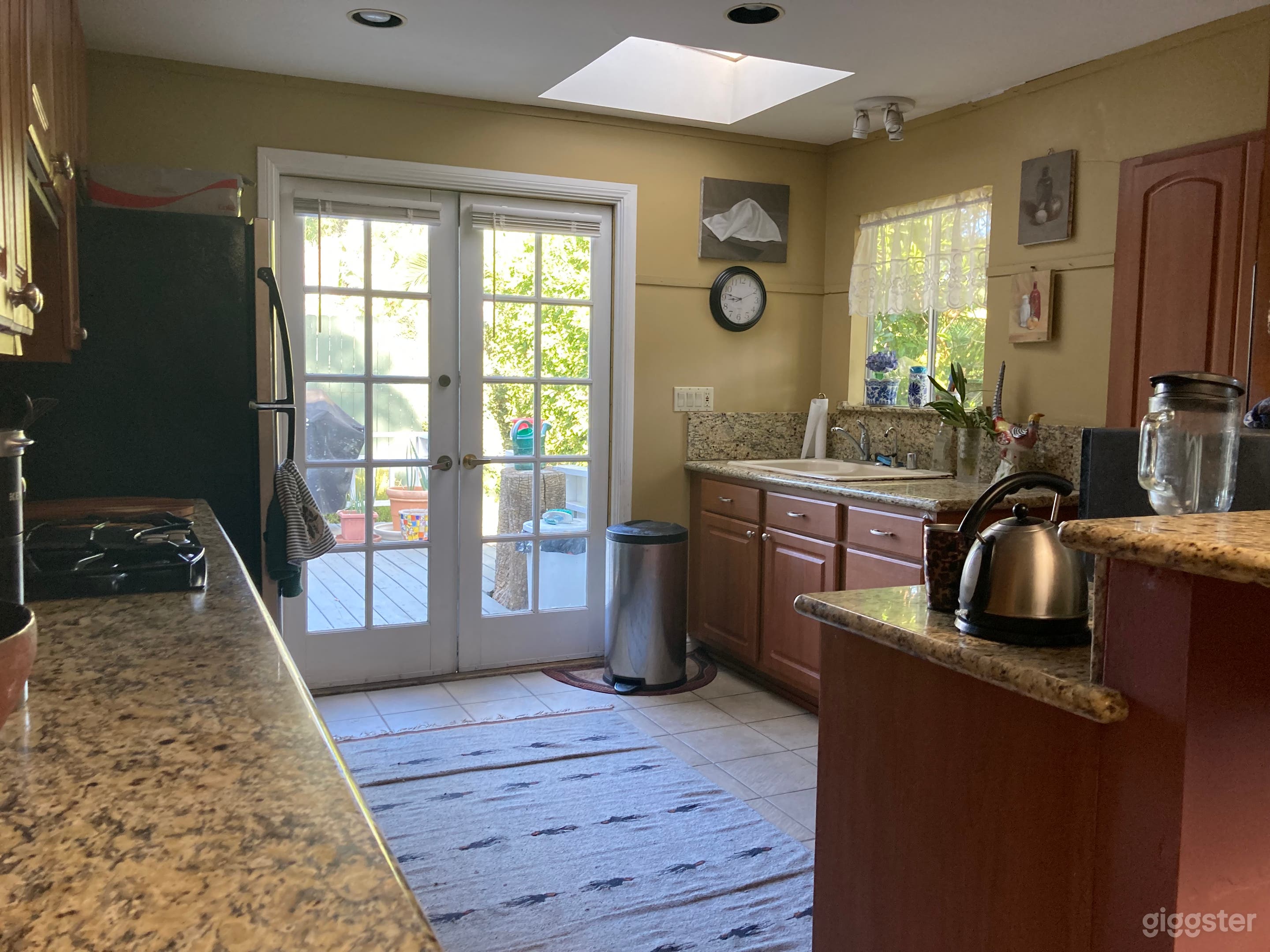 French doors in a kitchen!!!!  You bet your patutti!  Lots of parties have wound up here and spread out to the deck especially at Sunset Time! 