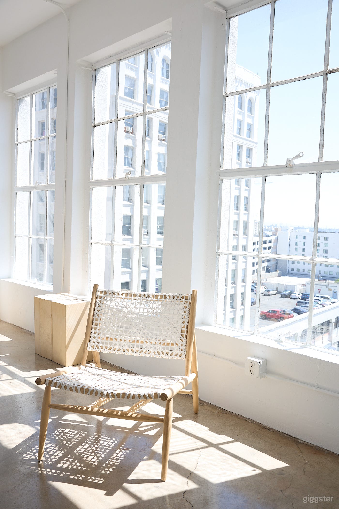 Morning light on an accent/posing chair. 